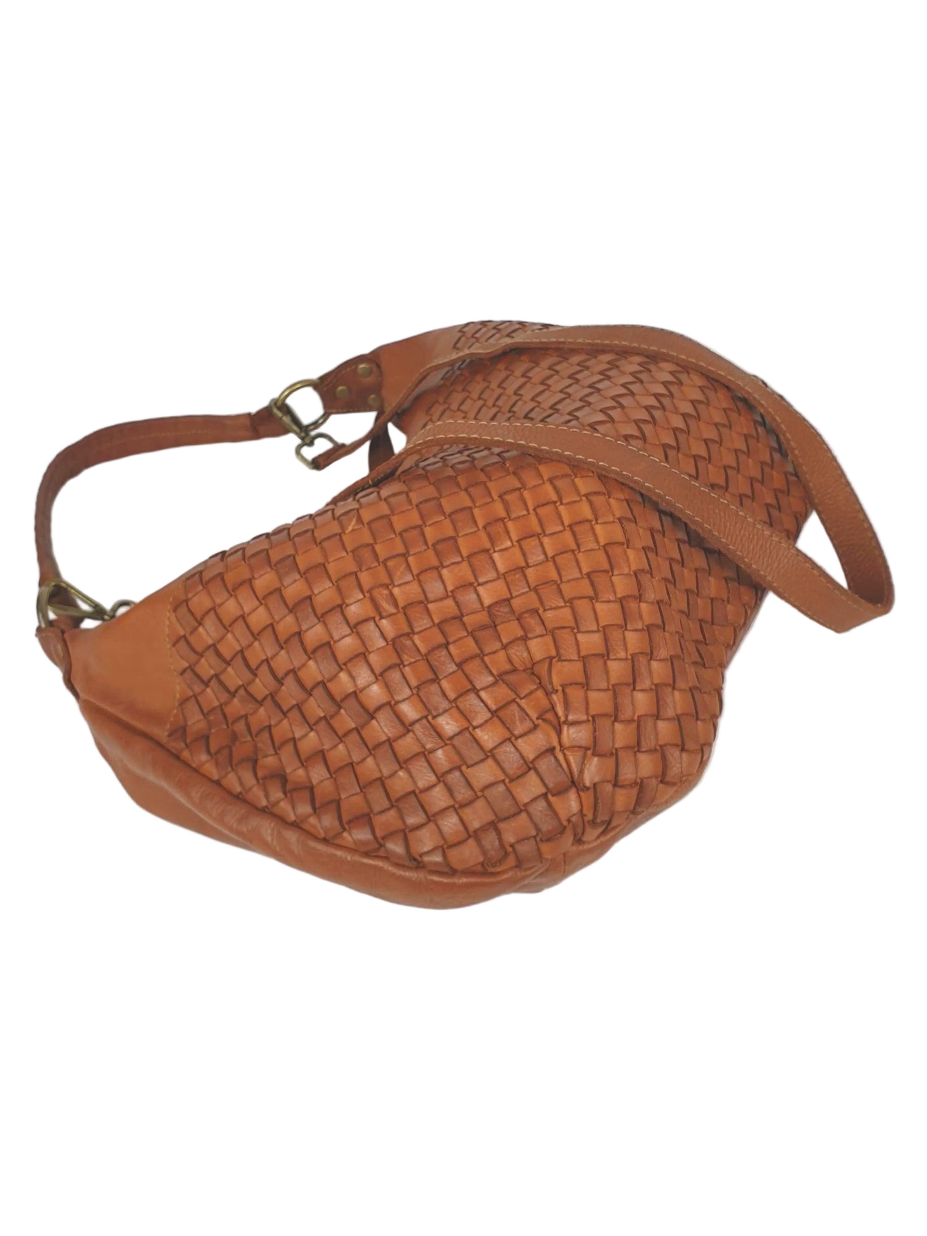 sanumi Schultertasche weiche italienische Leder-Hobotasche