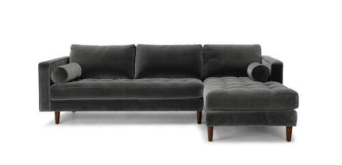 JVmoebel Ecksofa, Ecksofa L-form Wohnlandschaft Eck Polstersofa Sitz Design Couch Sofa Grau
