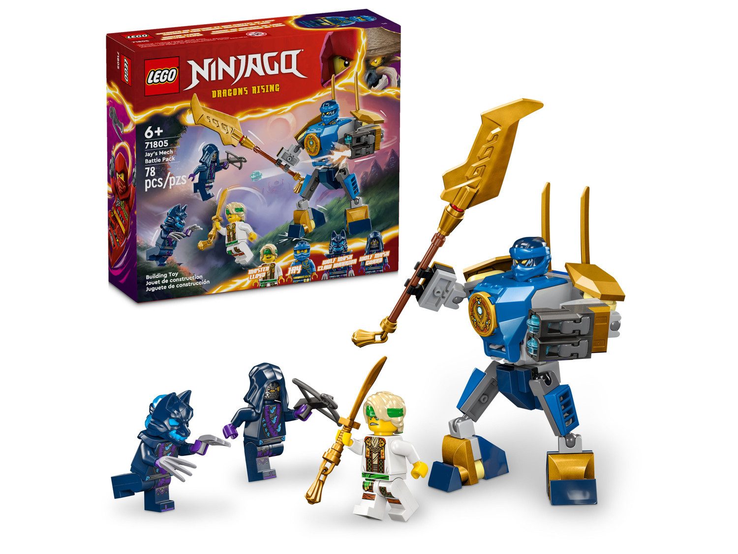 LEGO® NINJAGO 71805 Jays Battle Mech Spielbausteine, (Set, 78 St., Set) günstig online kaufen