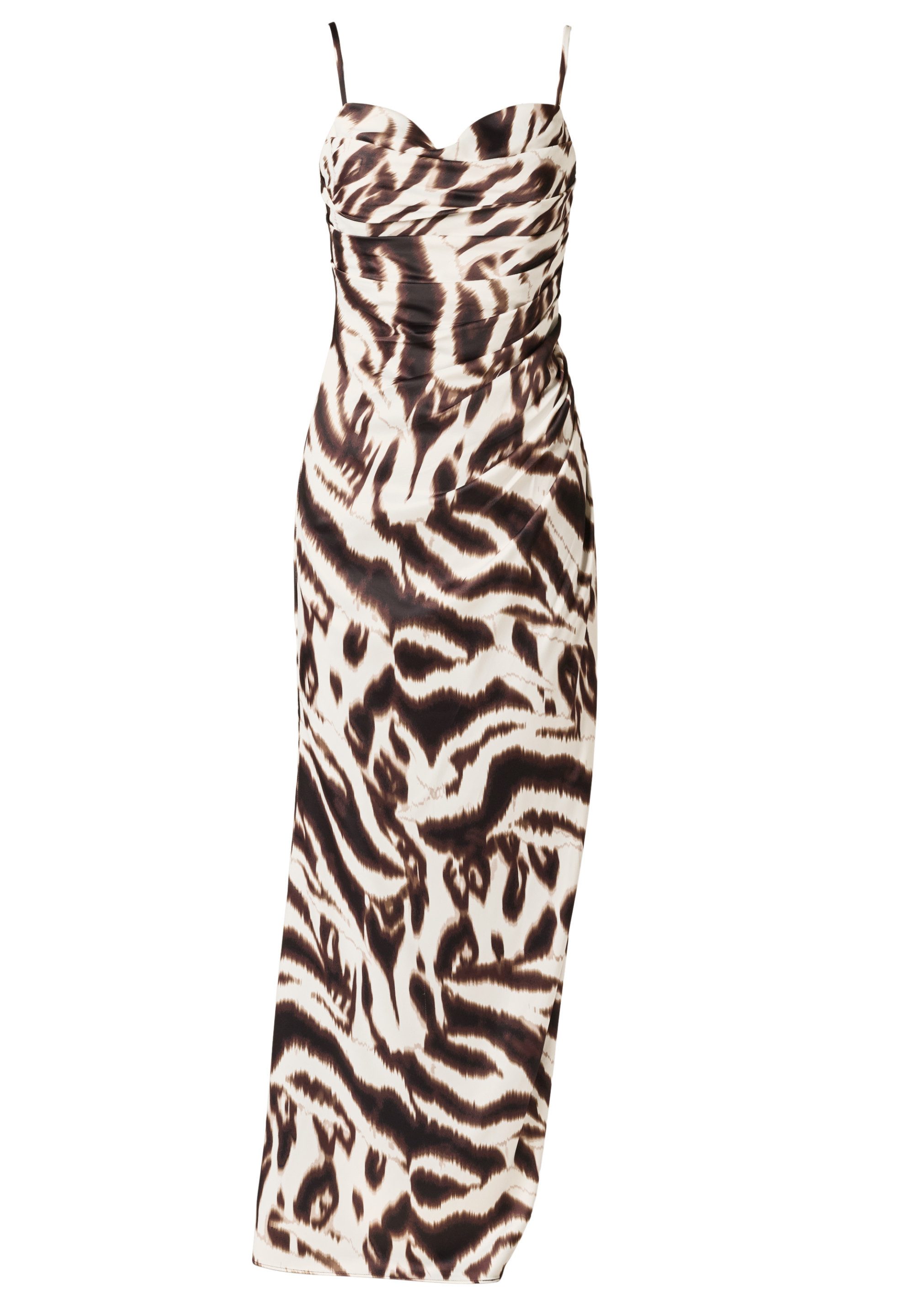 Adrianna Papell Abendkleid Printed Satin Long Dress Kleid mit abstrakter Ti günstig online kaufen