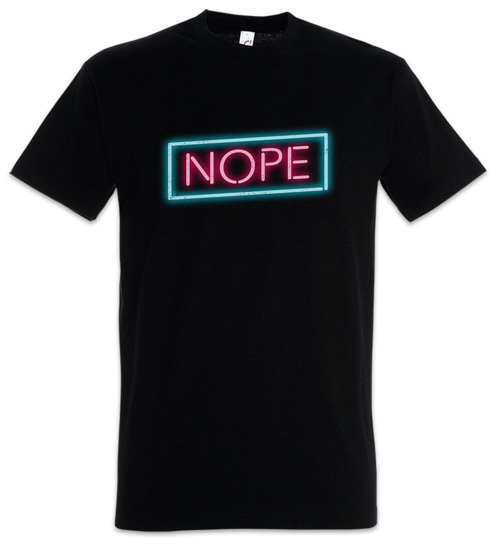 Urban Backwoods Print-Shirt Nope Neon Herren T-Shirt Open Bar Neonschild Re günstig online kaufen