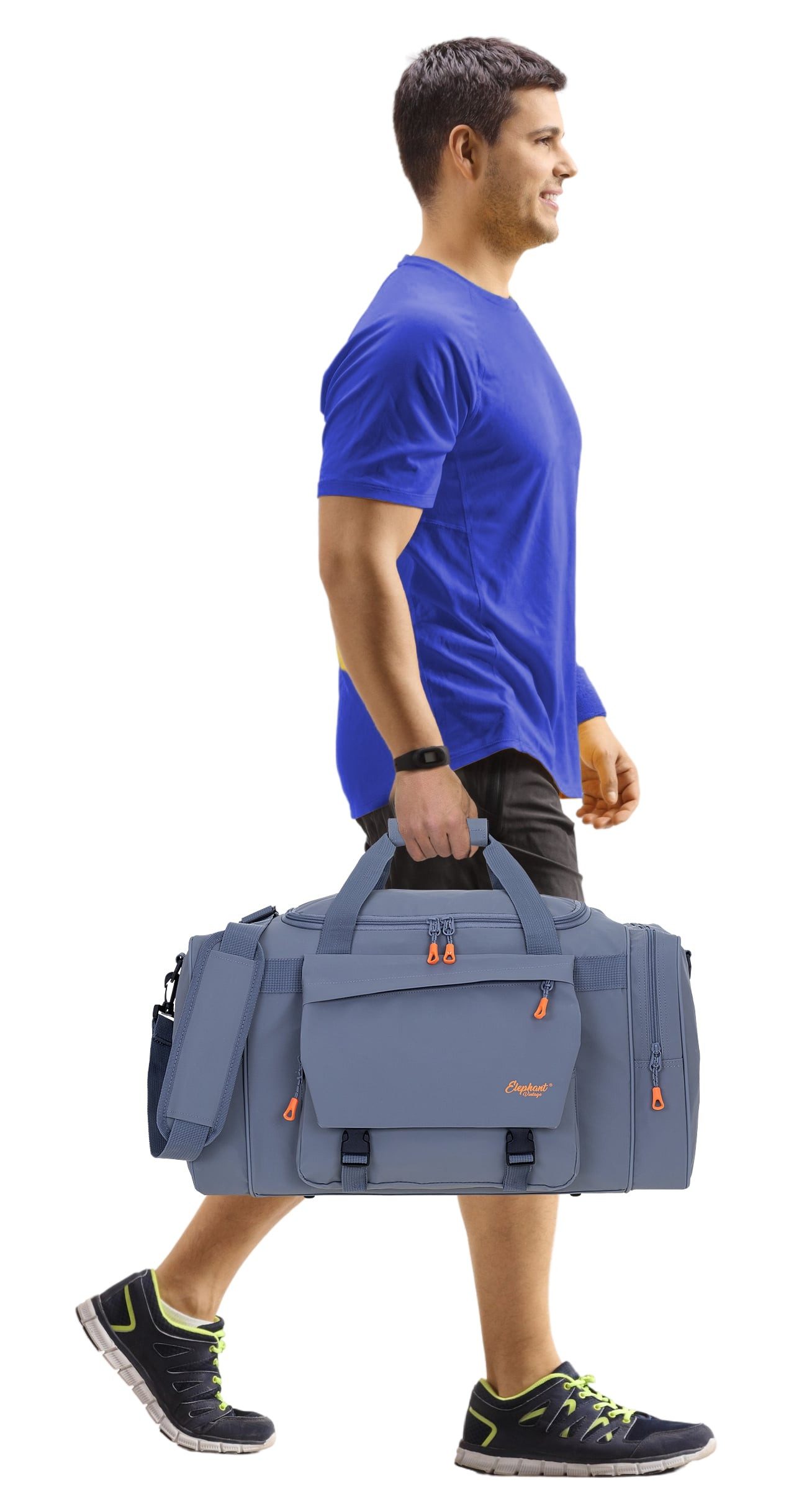 ELEPHANT Sporttasche Reisetasche Saunatasche Damen Herren aus Plane Tour 55 cm, 40 L Large wasserabweisend Sauna Reise Sport Tasche + Flasche