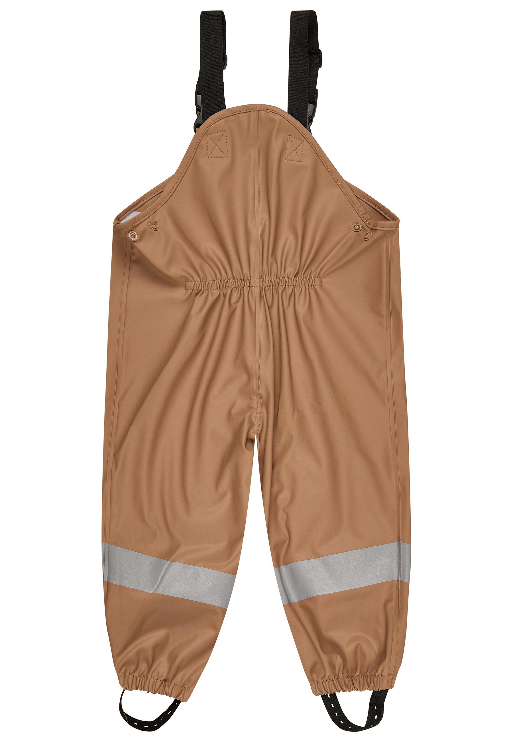 Sterntaler® Regenhose Regenhose ungefüttert uni (1-tlg., Regenträgerhose mit Druckknöpfen, Regenhose mit süßen Motiven) Kinder Hosenträger mit Reflektoren, Matschhosenträger verstellbar
