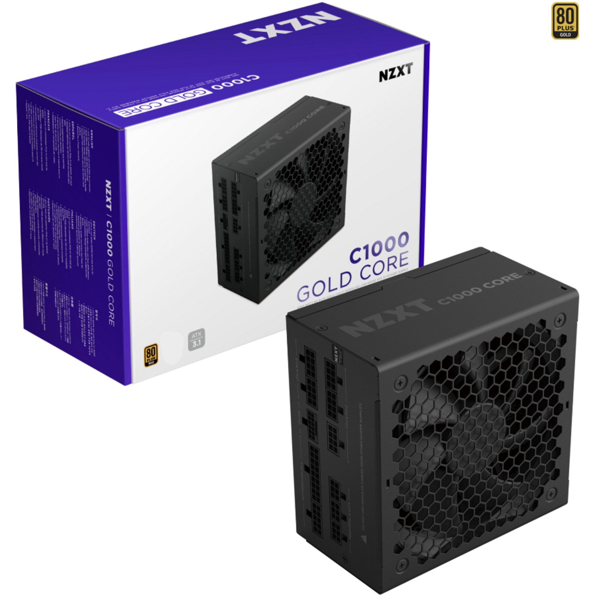 NZXT NZXT C1000 GOLD CORE, PC-Netzteil, (1x 12-Pin High PC-Netzteil