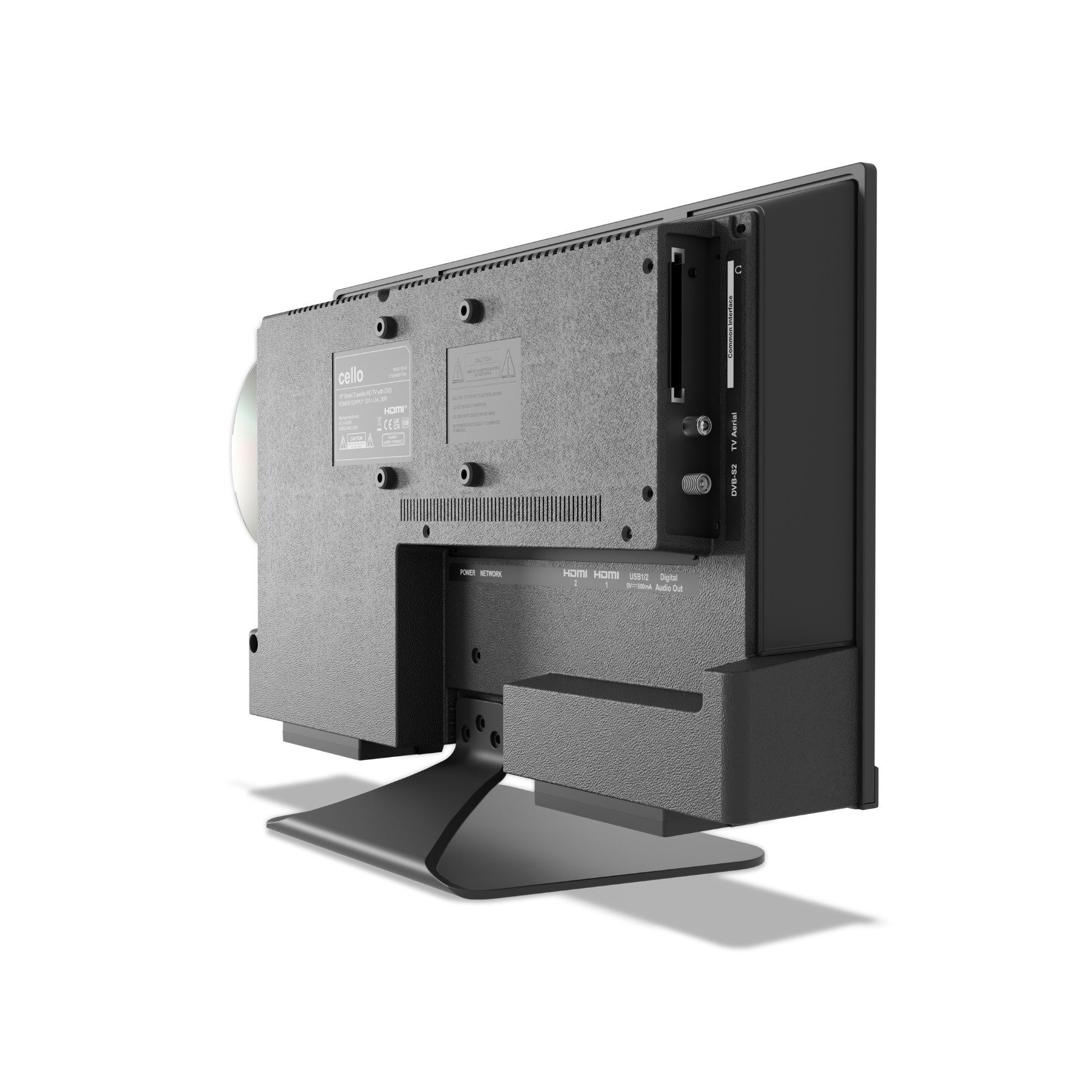 Cello 22 Zoll Camping 12V Smart WebOS Traveller mit DVD-Player LED-Fernseher (55,9 cm/22 Zoll, Full HD, Smart-TV)