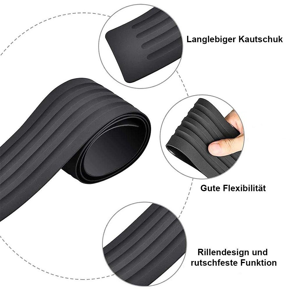 * TUABUR Garagen-Wandschutz (1 9cm). Aufkleber(Schwarz/104 St) Ladekantenschutz, Auto Einstiegsleisten