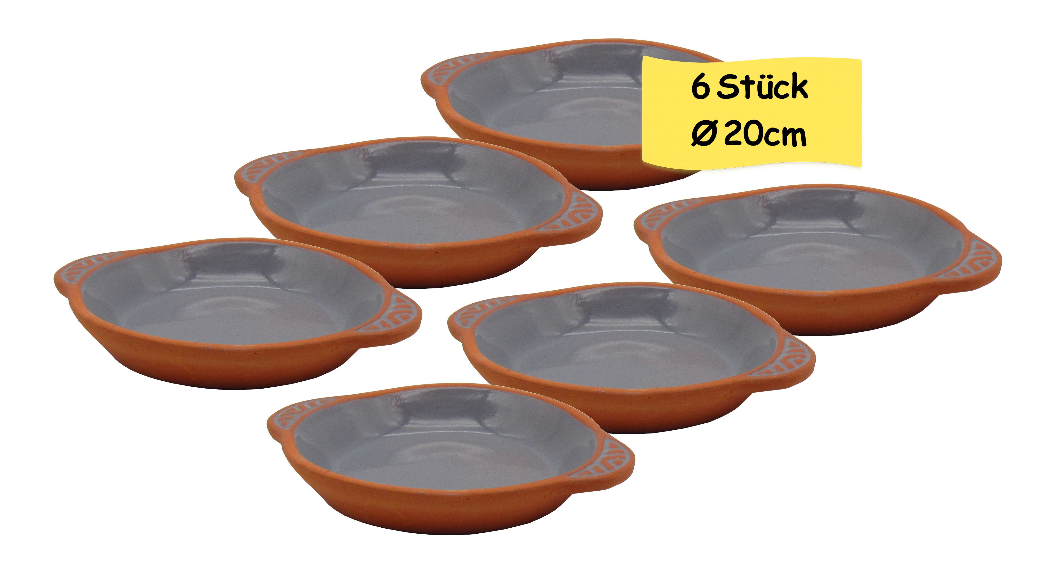 steinwohn Tapas-Schale Keramik Set Ø16 & Ø20 cm – 5 Farben, Mediterran, Spülmaschinengeeignet, Ofenfest, Mikrowellengeeignet