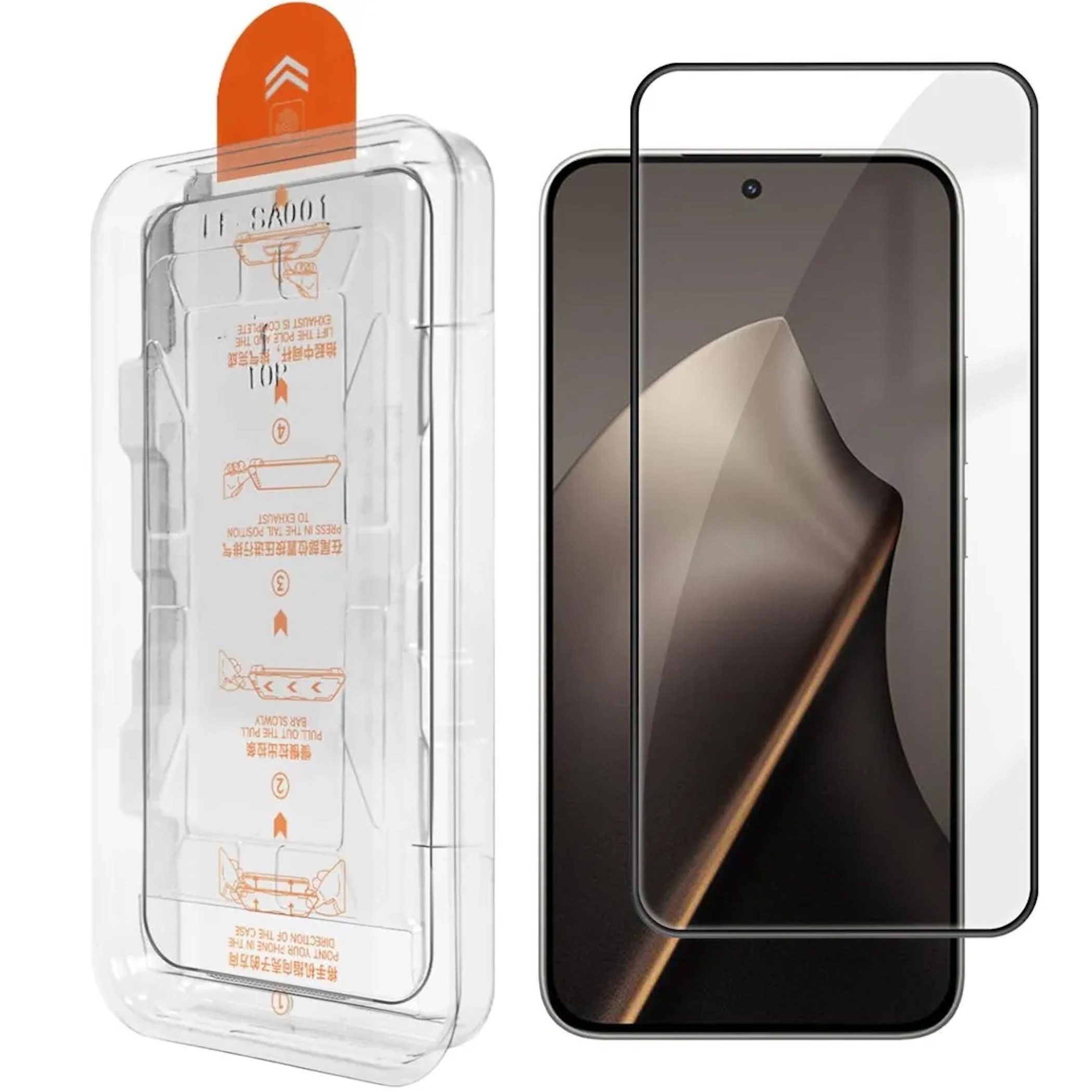 Wigento Displayschutzglas Easy Install für Xiaomi 17T Pro Montage 3D H9 LCD Schutz Hartglas für Xiaomi 17T Pro, Selbstmontage Ausrichtungsgehäuse