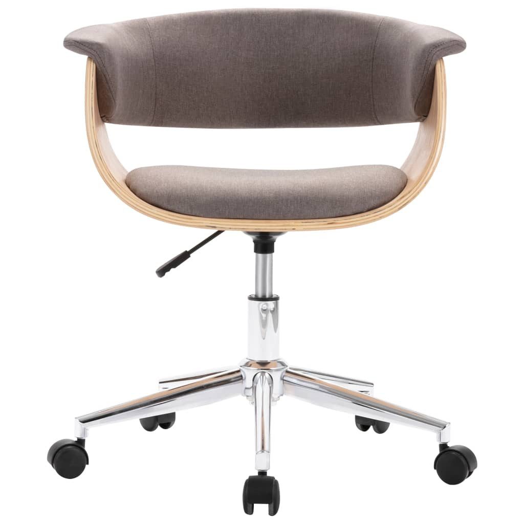 vidaXL Esszimmerstuhl Esszimmerstuhl Drehbar Taupe Bugholz günstig online kaufen