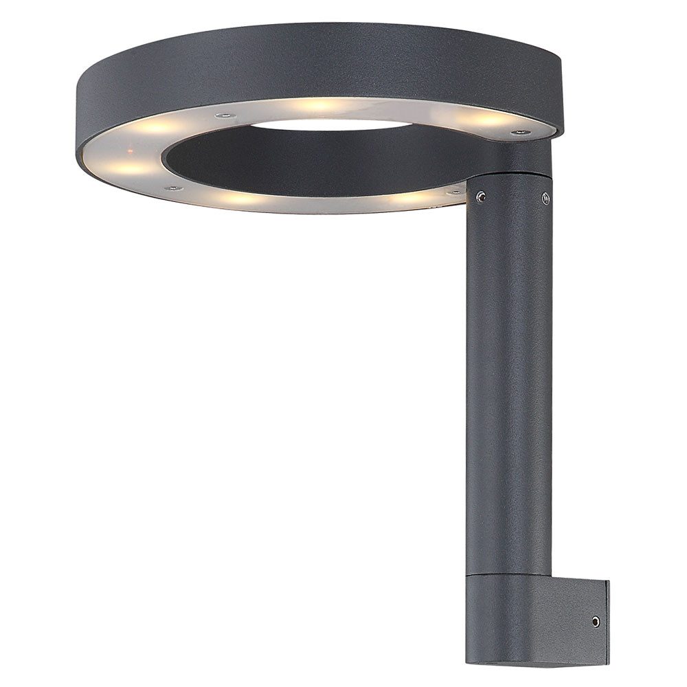 GLOBO LIGHTING LED Außen-Wandleuchte, LED-Leuchtmittel fest verbaut, Warmweiß, Wandleuchte Aussen LED Wandlampe Aluminium Kunststoff Leuchten