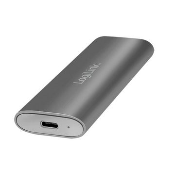 LogiLink Festplatten-Gehäuse USB 3.2 Gen 2x1-Gehäuse für M.2 NVMe (PCIe) &