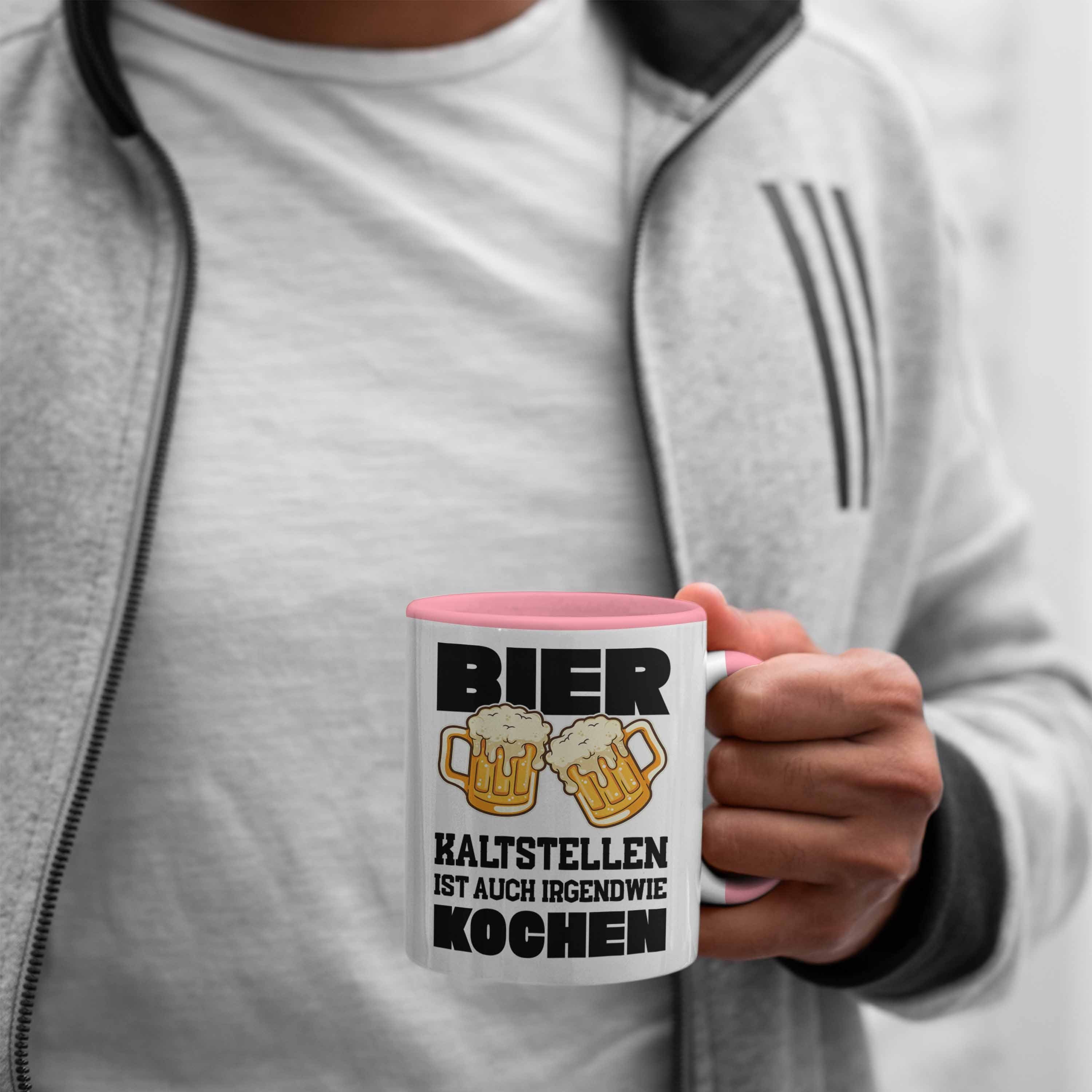 Spruch Party Tasse Lustiger Spruch Trendation Lustiger Trendation Bier Männer - Saufen Tasse Vater Rosa