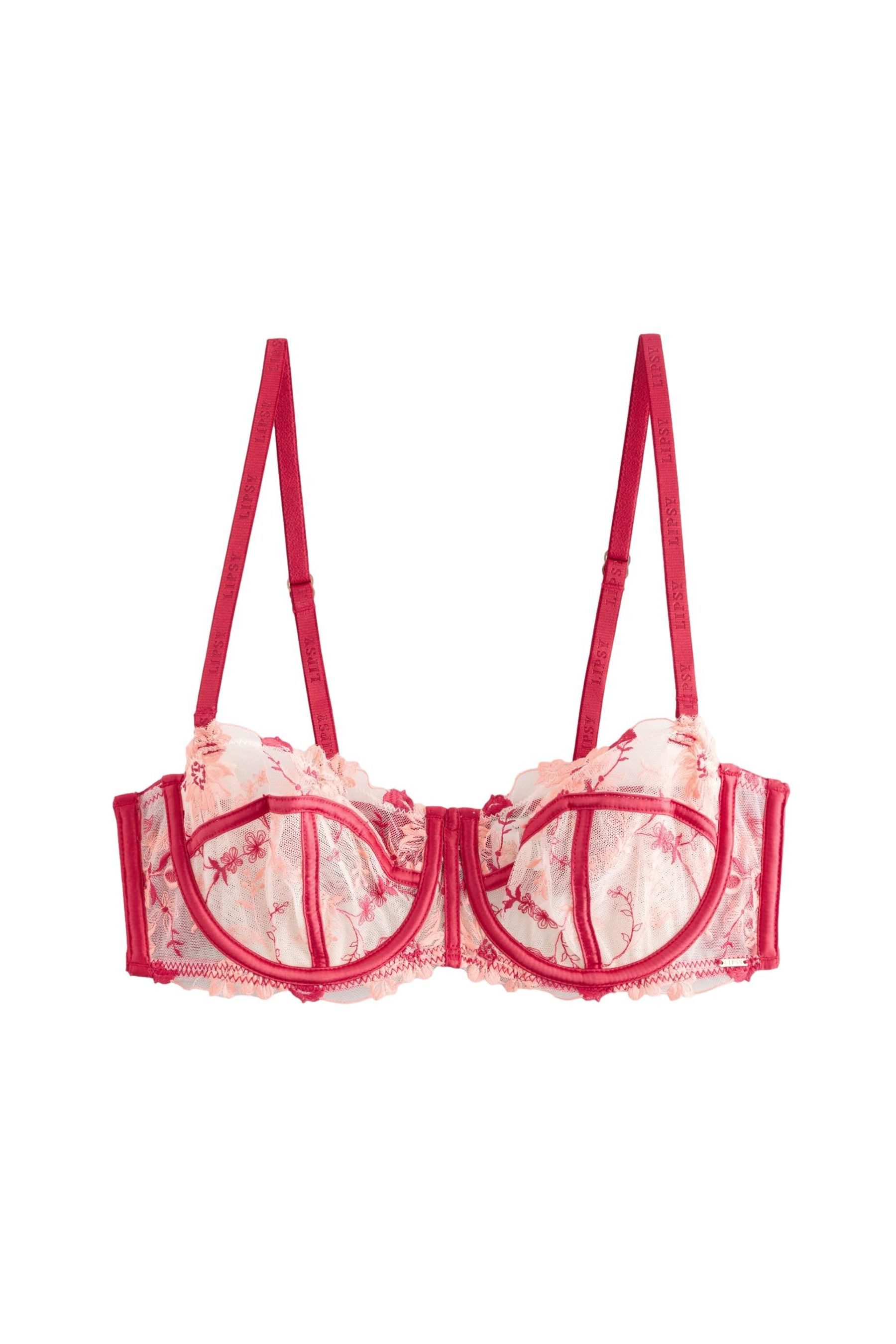 LIPSY Balconette-BH Lipsy bestickter, nicht wattierter Balconette-BH (1-tlg)