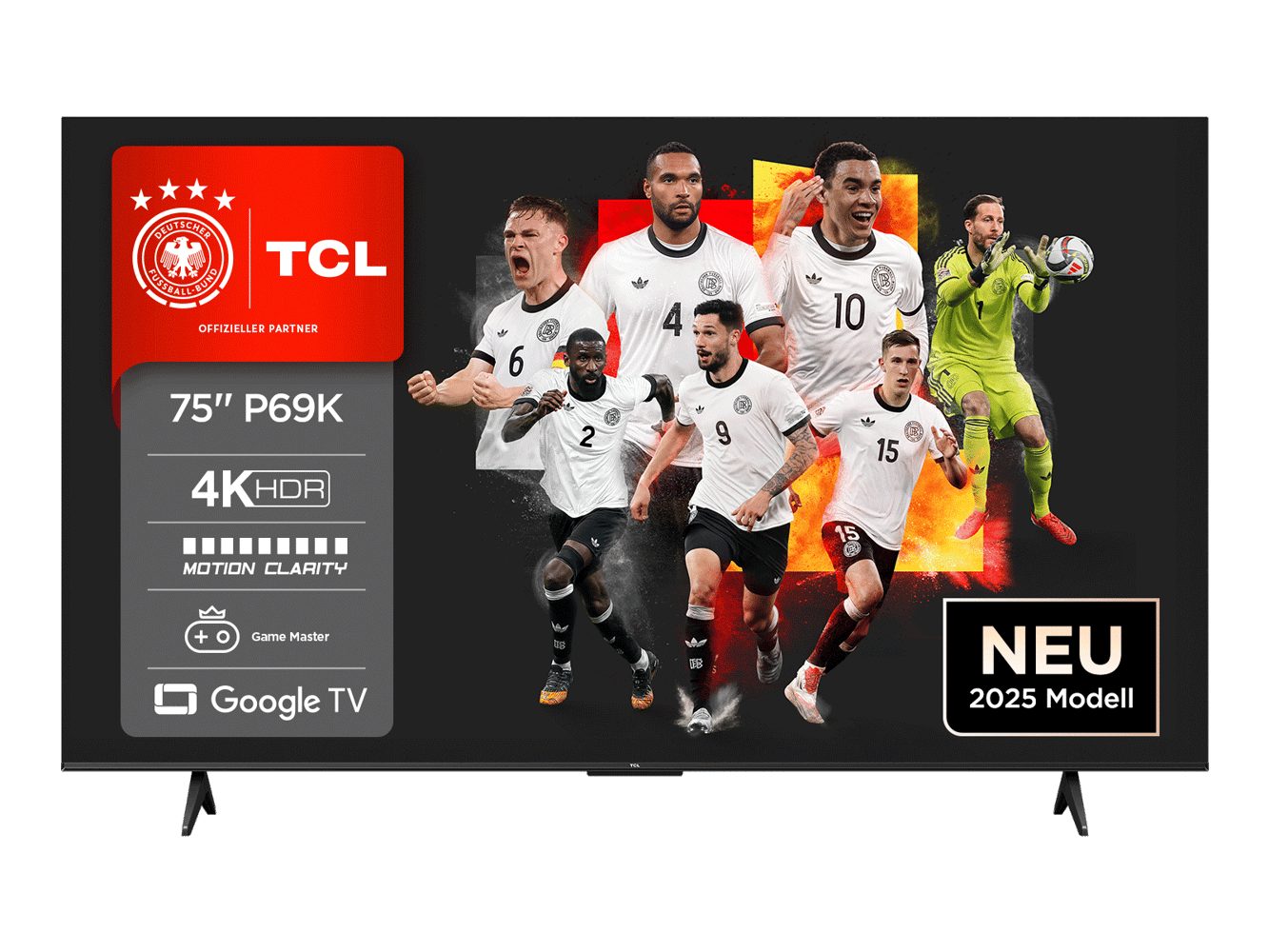 TCL 75P69KX1 LED-Fernseher (75 Zoll, 4K Ultra HD)