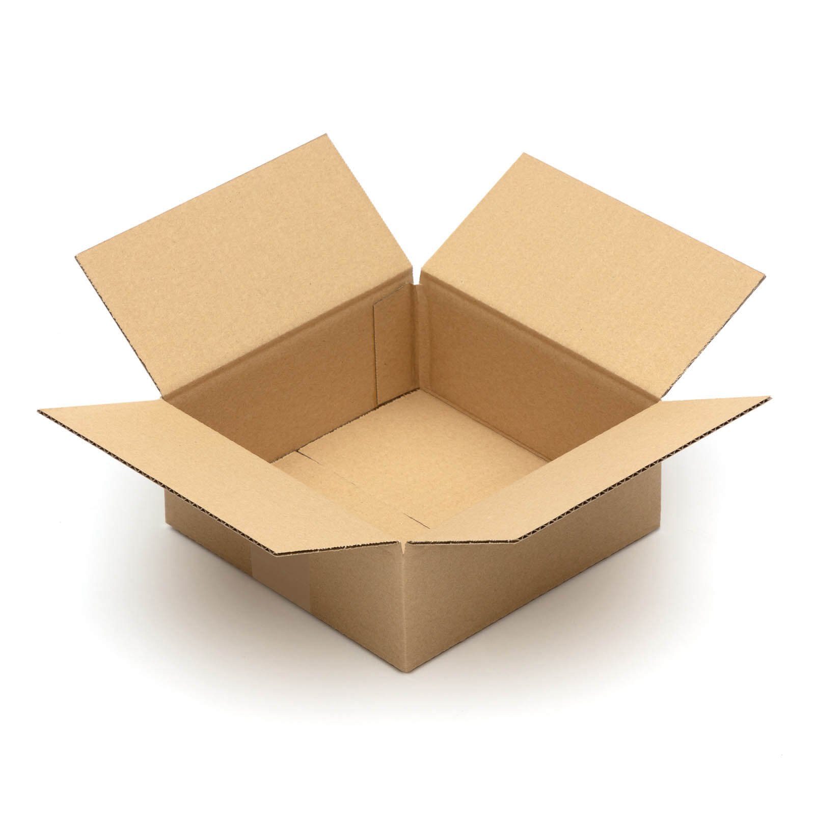 Thumbnail - KK Verpackungen Versandkarton, Faltkartons 200 x 200 x 80 mm Postversand Warenversand Wellpappkarton