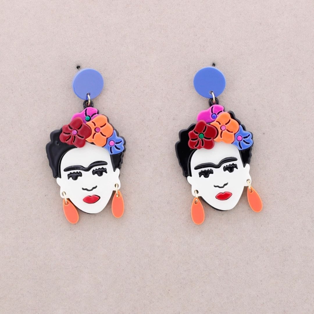 suebidou Ohrring-Set Damen Ohrhänger Frida Kahlo aus Premium Edelstahl und günstig online kaufen