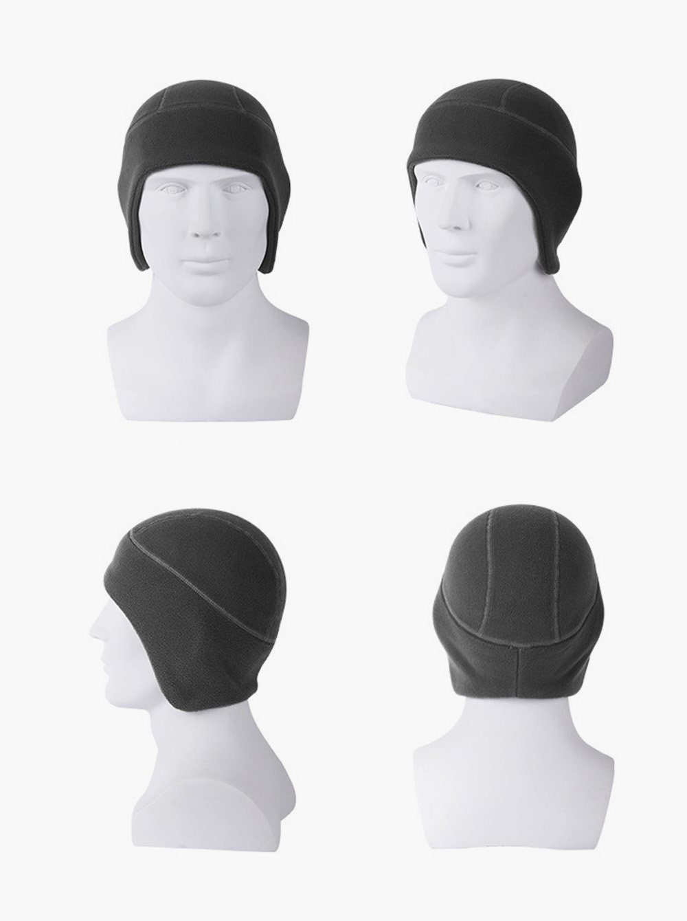 axy Fleecemütze Wintermütze mit Ohrenwärmer Kappe Herren und Damen Warm Fahrradmütze Mütze