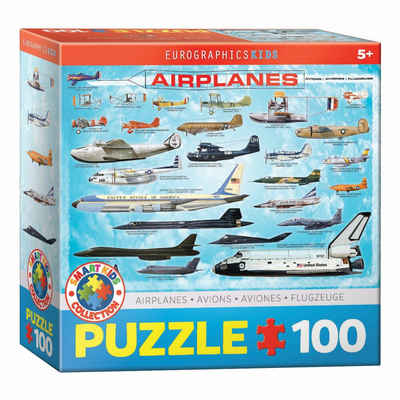 EUROGRAPHICS Puzzle Flugzeuge, 100 Puzzleteile