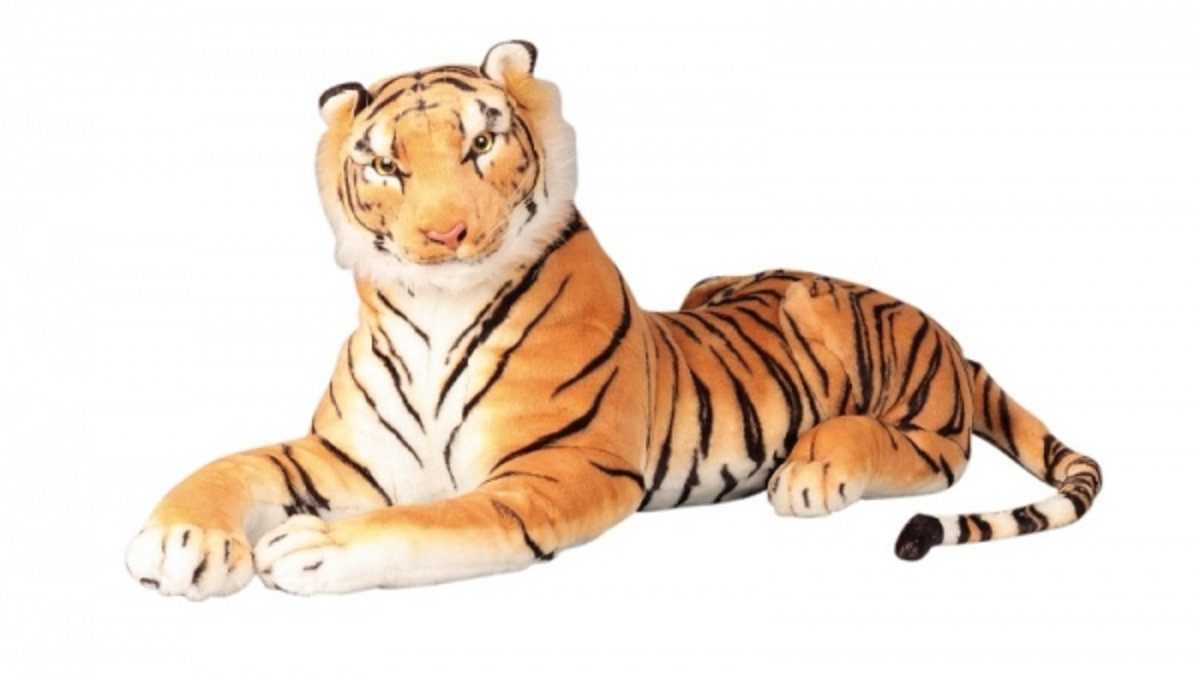 Geschenkestadl Plüschfigur XXL Tiger Kuscheltier in braun oder weiss 110 cm günstig online kaufen