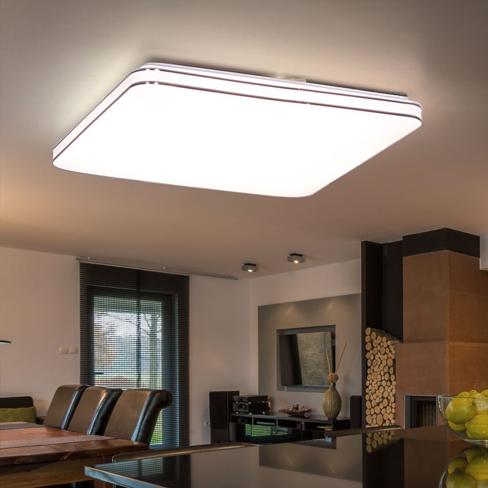 GLOBO LIGHTING LED Panel, LED-Leuchtmittel fest verbaut, Kaltweiß, Warmweiß, Neutralweiß, Tageslichtweiß, Farbwechsel, Smart Home LED Panel Decken Strahler Alexa Leuchte Sternen Effekt