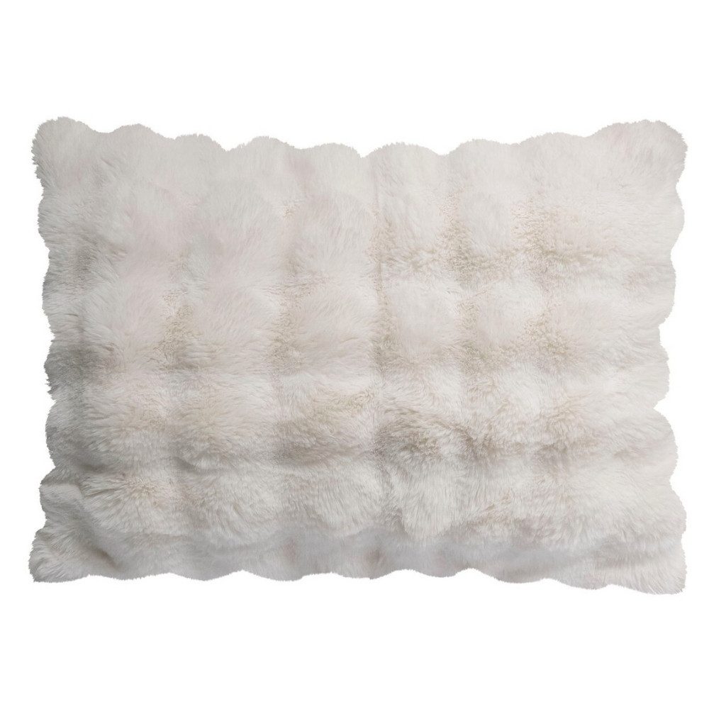 REALLaxx Fellkissen Kaninfell Bubble, 45x45 / 50x70cm Dekokissen weiches Ku günstig online kaufen