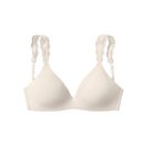 LASCANA Push-up-BH ohne Bügel, mit Spitzenträgern, bequemer BH, T-Shirt-BH, Racerback BH
