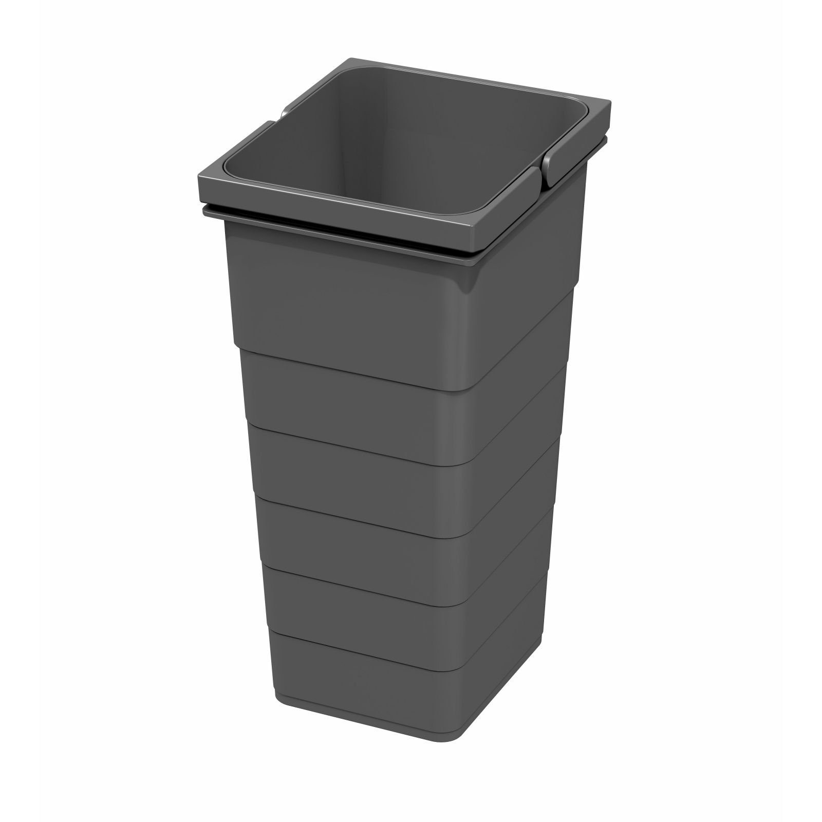 Liter, Abfall mm Mülltrennsystem Abfallsammler 330 229 SO-TECH® mm dunkelgrau Recycling Ninka Höhe: Volumen: 11,5 205 eins2vier Behälter x