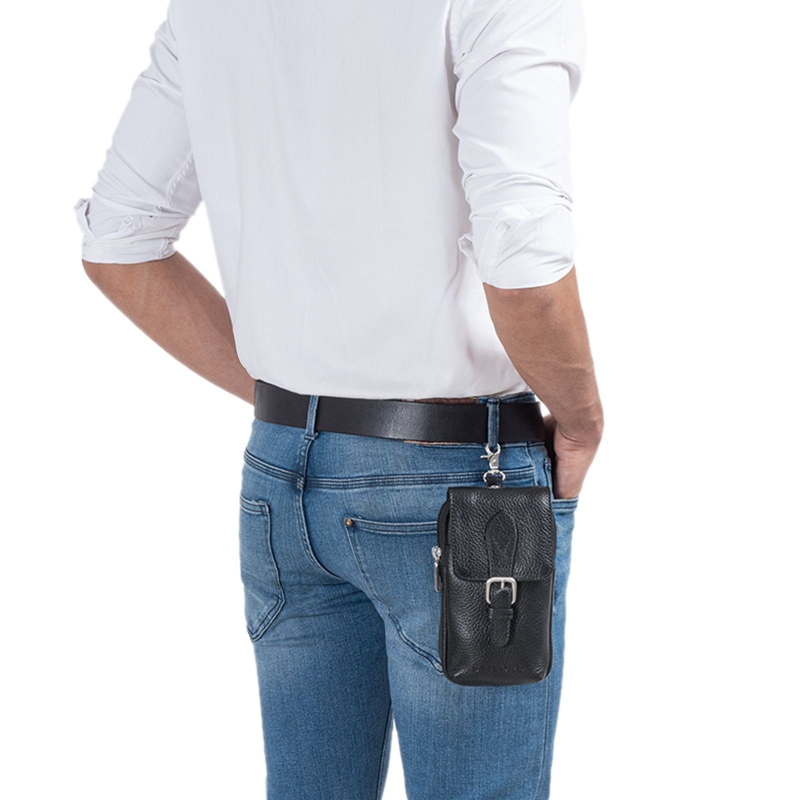 STILORD Bauchtasche "Harper" Handy Gürteltasche Leder – Bild 3 von 5