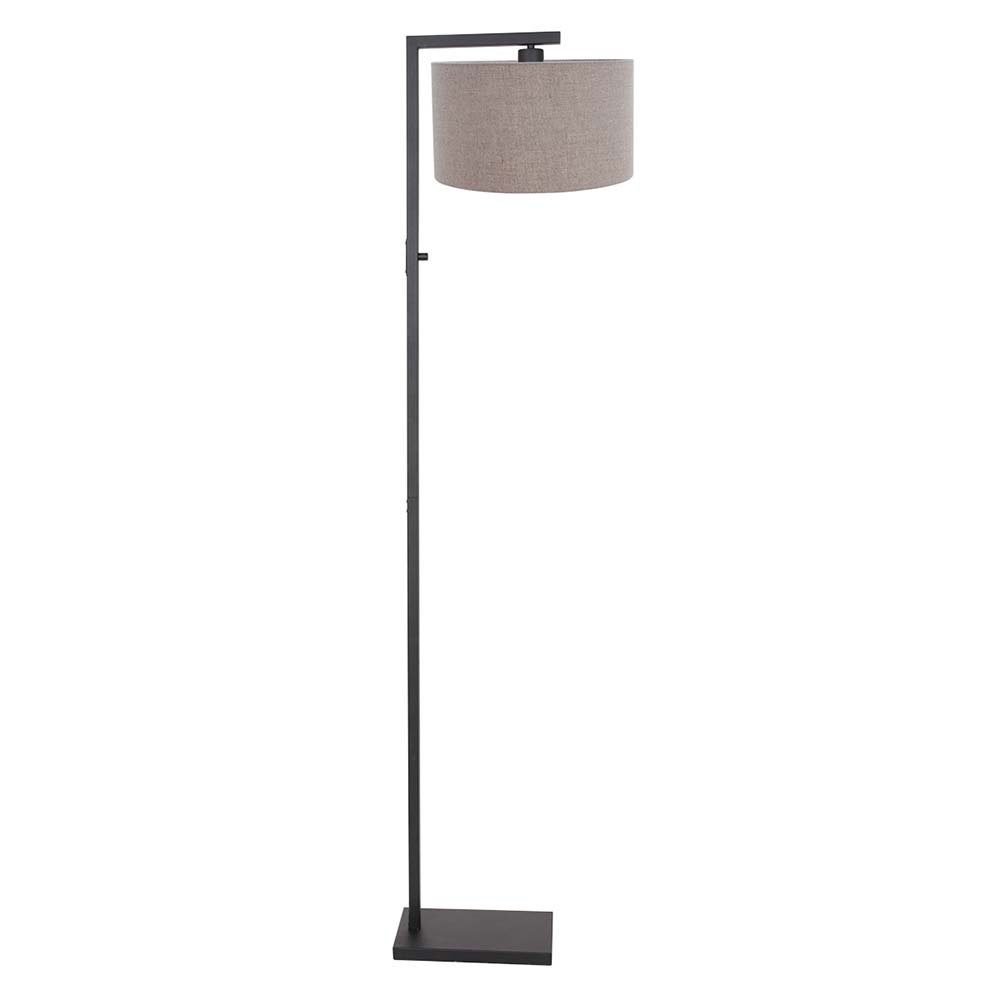 Steinhauer LIGHTING Stehlampe, Leuchtmittel nicht inklusive, Stehleuchte Wohnzimmerleuchte Standlampe E27 Textil beige schwarz