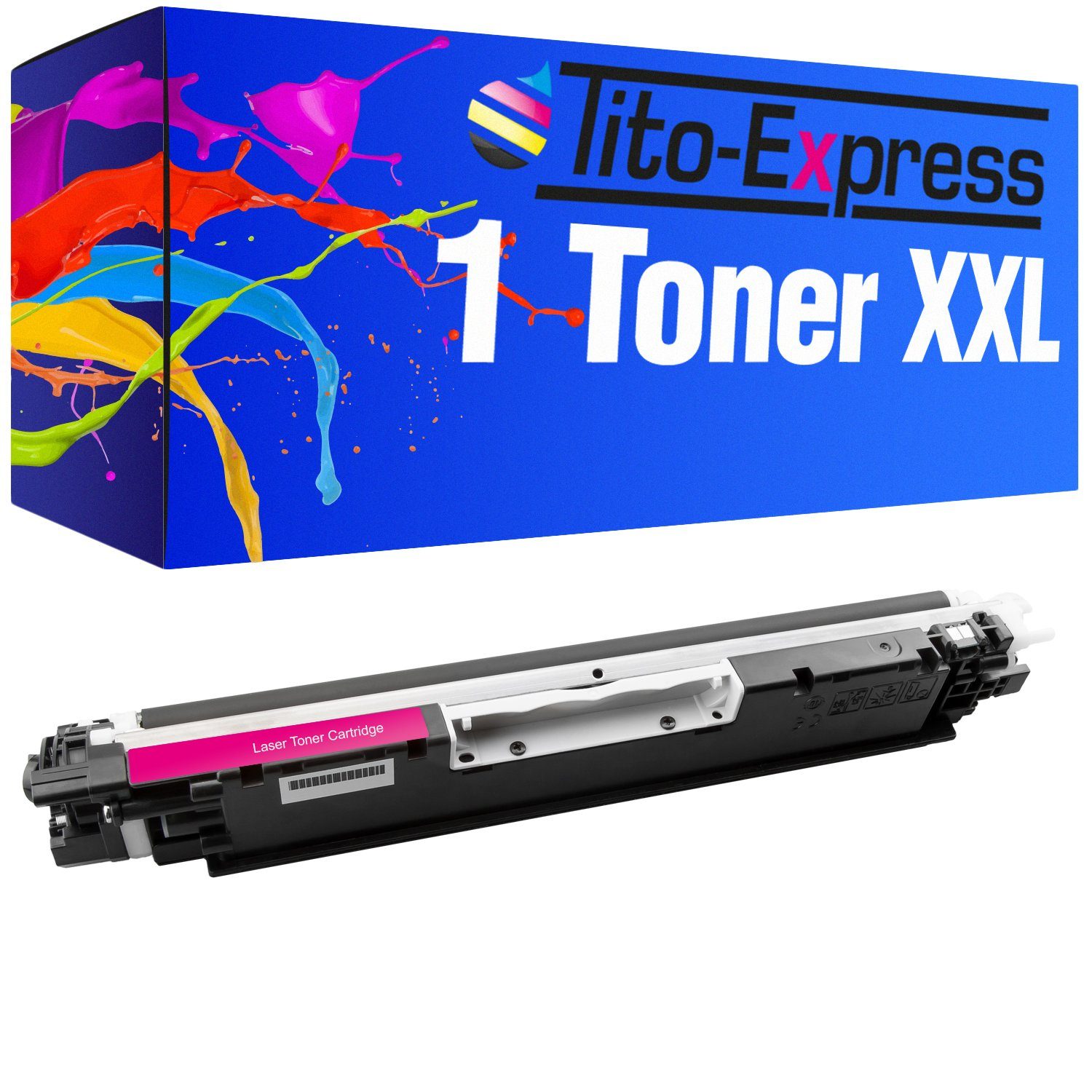 Tito-Express PlatinumSerie Tonerpatrone ersetzt HP CE 313 A CE 313A CE310A 126A Magenta, für LaserJet Pro CP-1000 Series CP-1020 Series CP-1021 CP-1022 CP-1023 CP-1025 CP-1025nw CP-1026nw CP-1027nw CP-1028nw CP-1000 Series CP-1025 Color CP-1025NW Color Pro 100 Color MFP M-175a M-175b M-175c M-175e M-175nw M-175p M-175q M-175r 100 Series M-270 Series M-275 M-275a M-275nw M-275s M-275t M-275u M-270 Series M-275 M-275a M-275nw M-275s M-275t M-275u