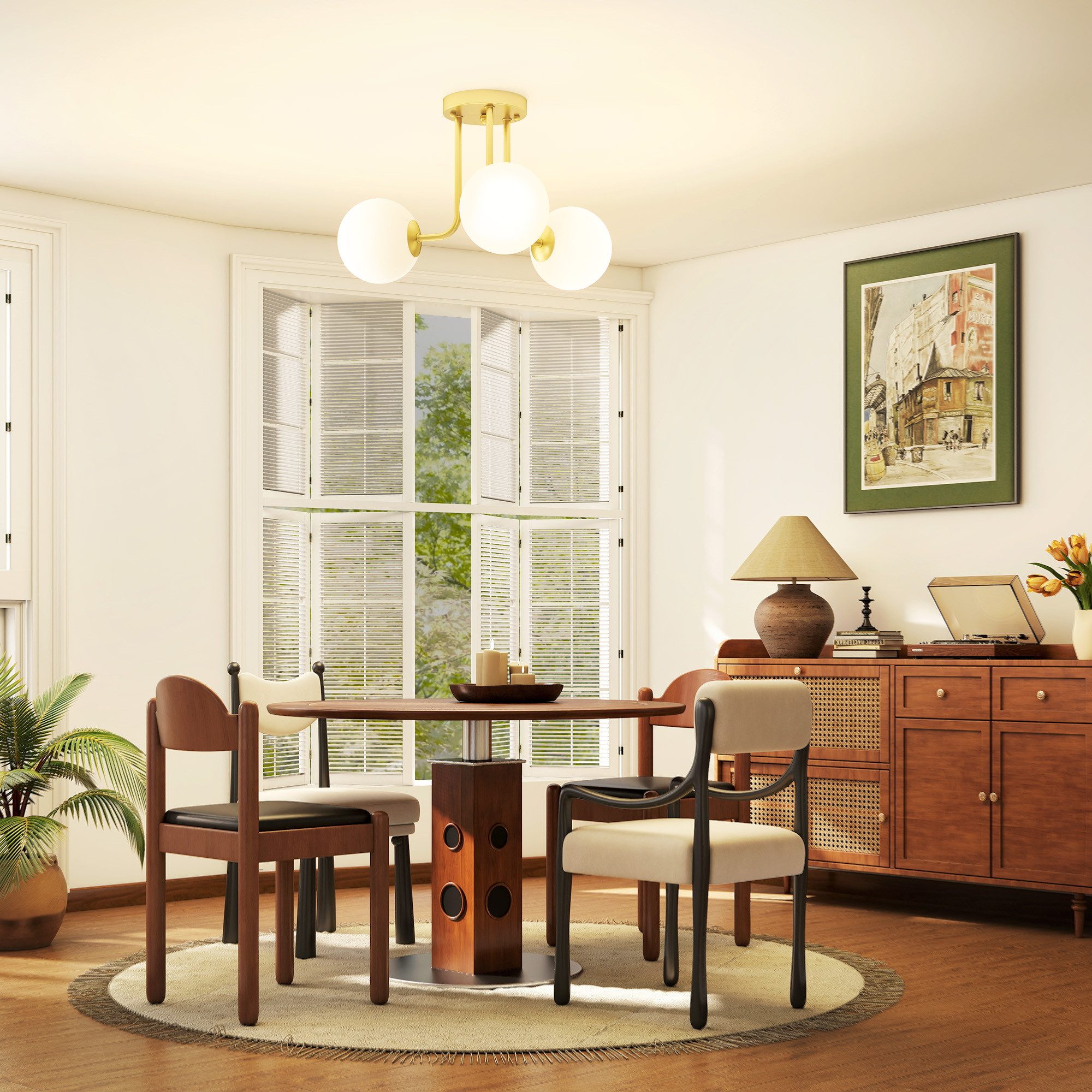 HOMCOM Deckenleuchte, ohne Leuchtmittel, Deckenlampe, G9, modern, ohne Leuchtmittel