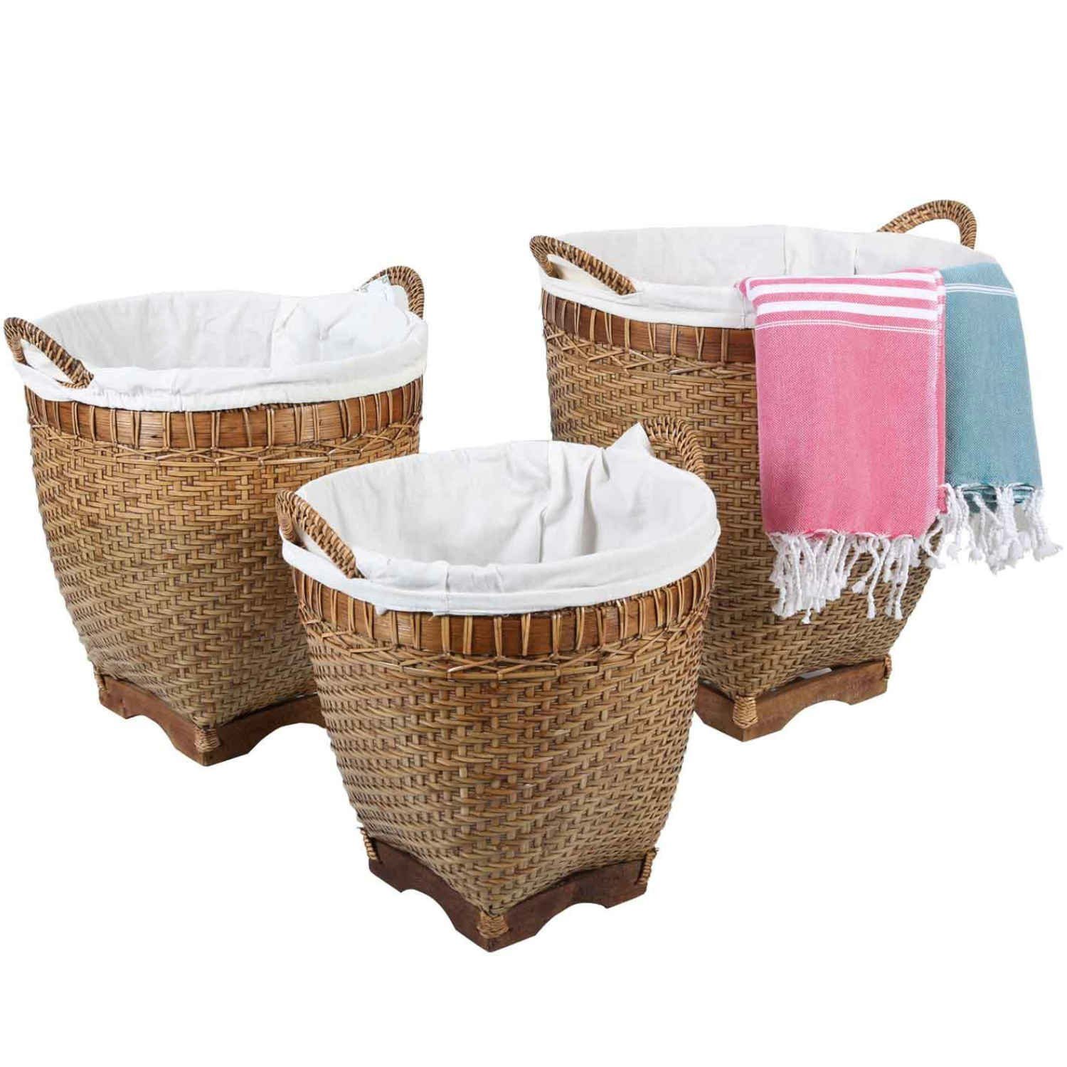 Casa Moro Wäschekorb Rattan Wäschebehälter LEA günstig online kaufen