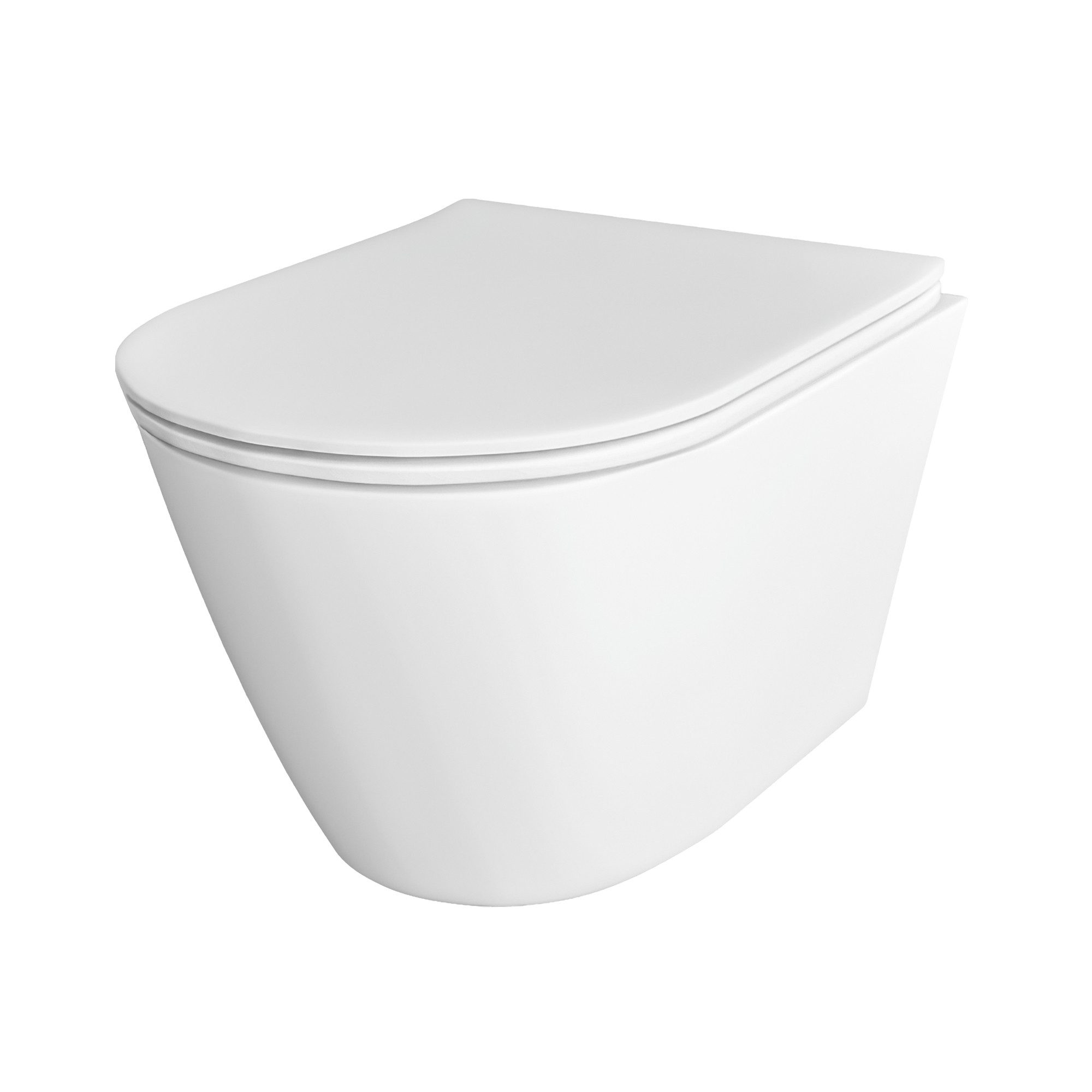 Alpenberger Tiefspül-WC Wand WC Spülrandlos - Hänge WC mit WC Sitz mit Abse günstig online kaufen