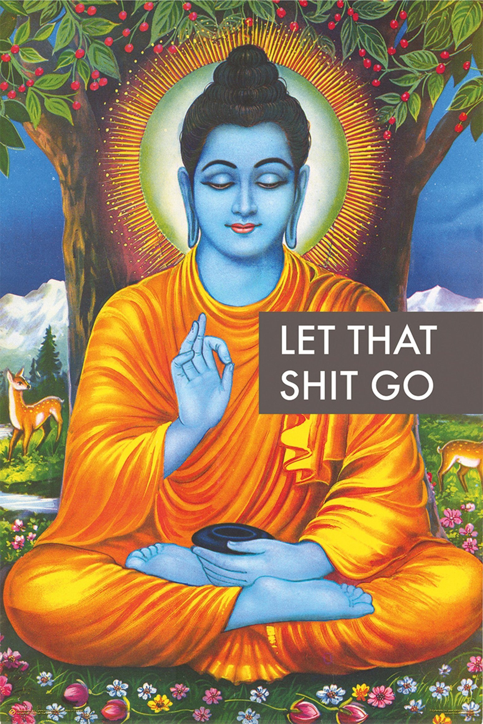 GB eye Poster Buddha Poster Let That Shit Go 61 x 91,5 cm