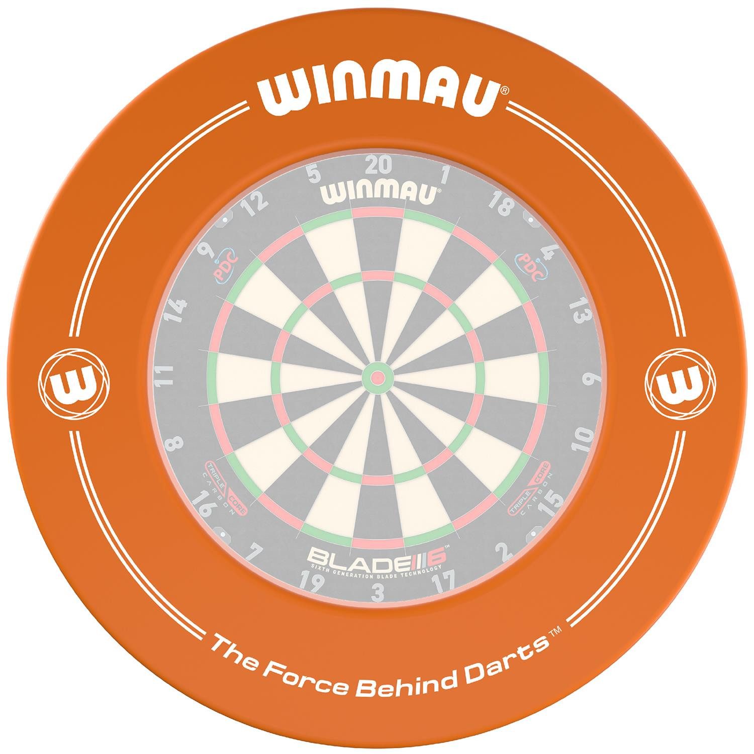 Winmau Dart-Wandschutz Catchring orange 4411, Dartscheibe Dart Scheibe Darts