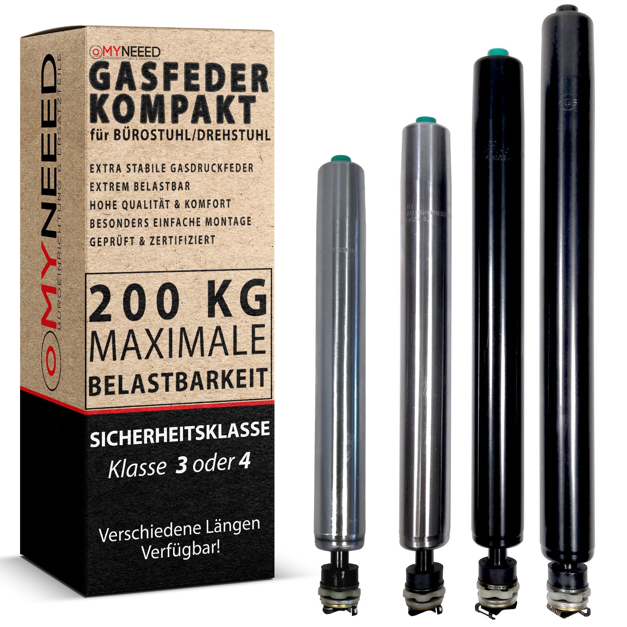 MYNEEED Bürostuhl Gasdruckfeder für Bürostuhl "Kompakt" günstig online kaufen
