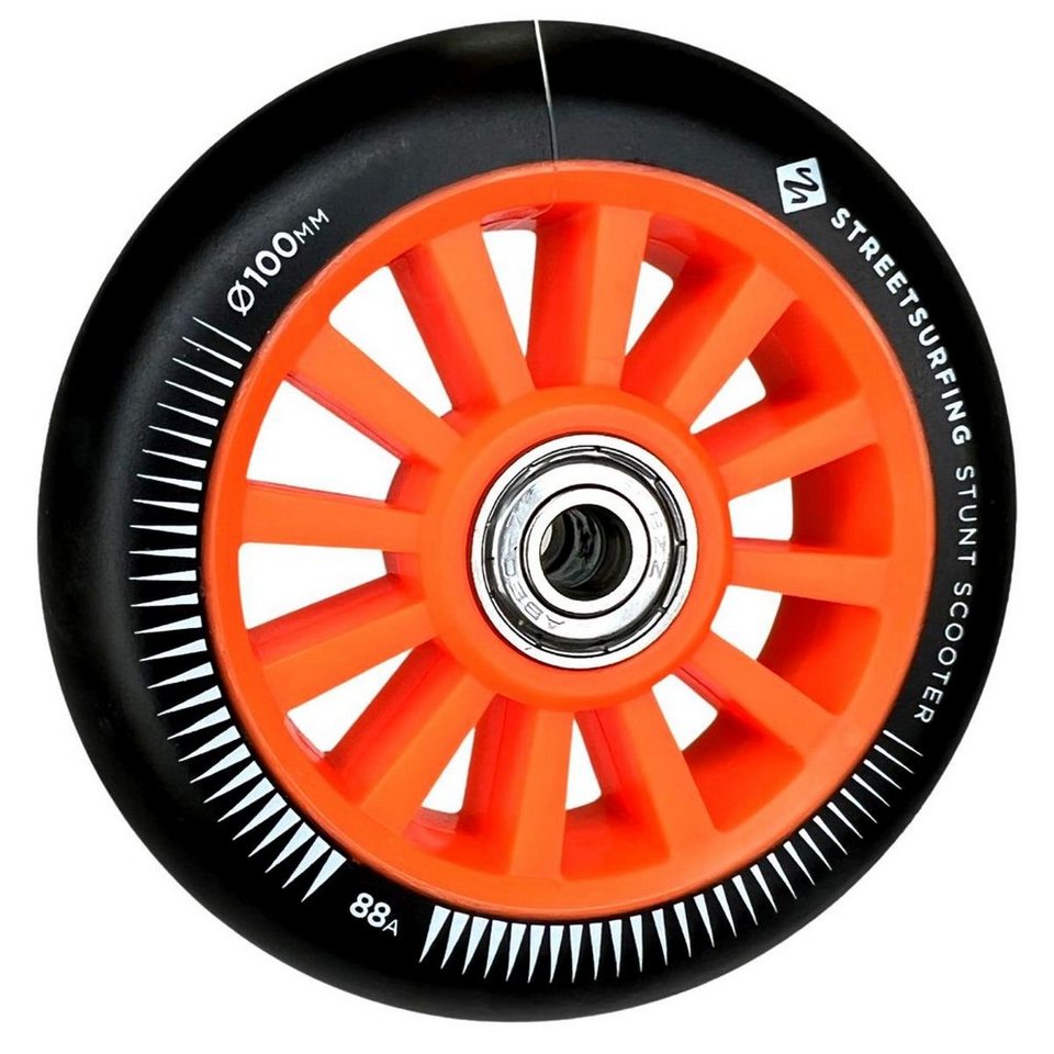 Street Surfing Stuntscooter Street Surfing 10 Spoked Stunt-Scooter Rolle  100mm Orange