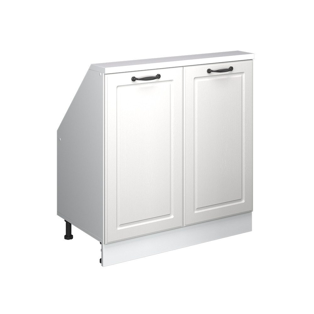 Vicco Unterschrank R-Line, Weiß Landhaus/Weiß, 80 günstig online kaufen