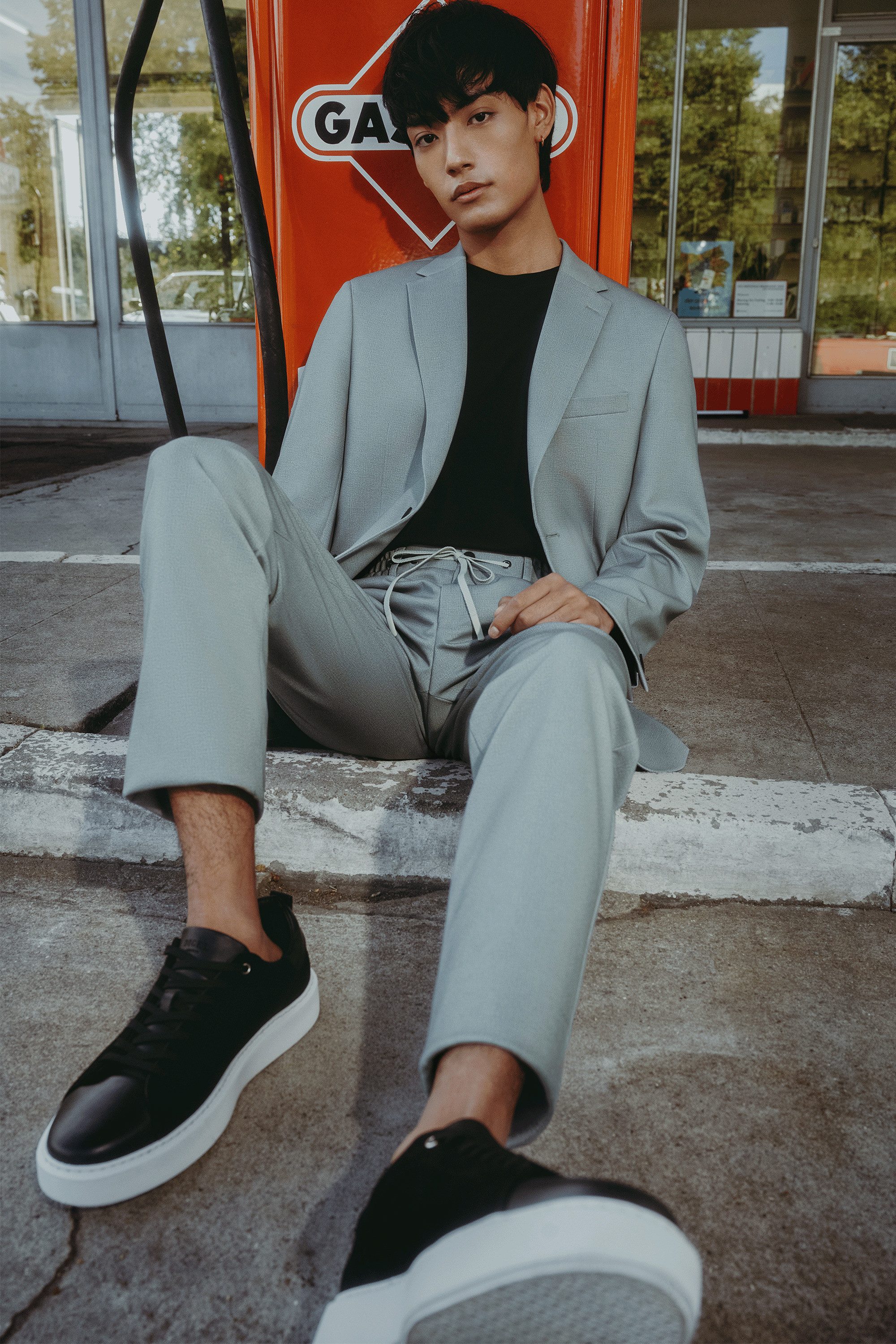 Digel Anzugsakko Anello-ST (1-tlg., Polyester-Viskosemix) Touching Buttons günstig online kaufen