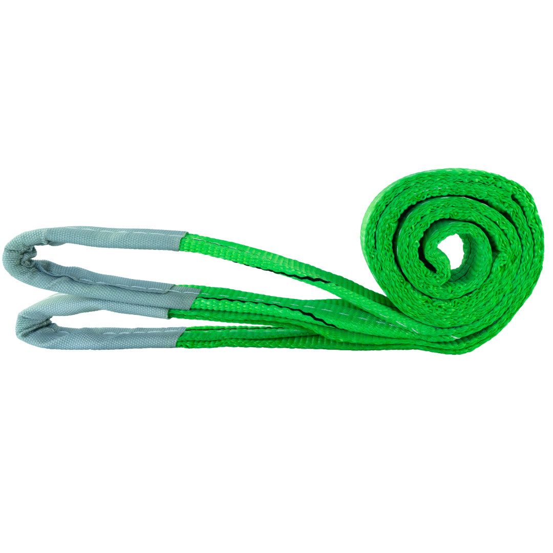 MCS CARGO SECURITY Zurrgurt Hebeschlinge, 2000kg, 2m, Hebegurt, Krangurt, grün (1-St)