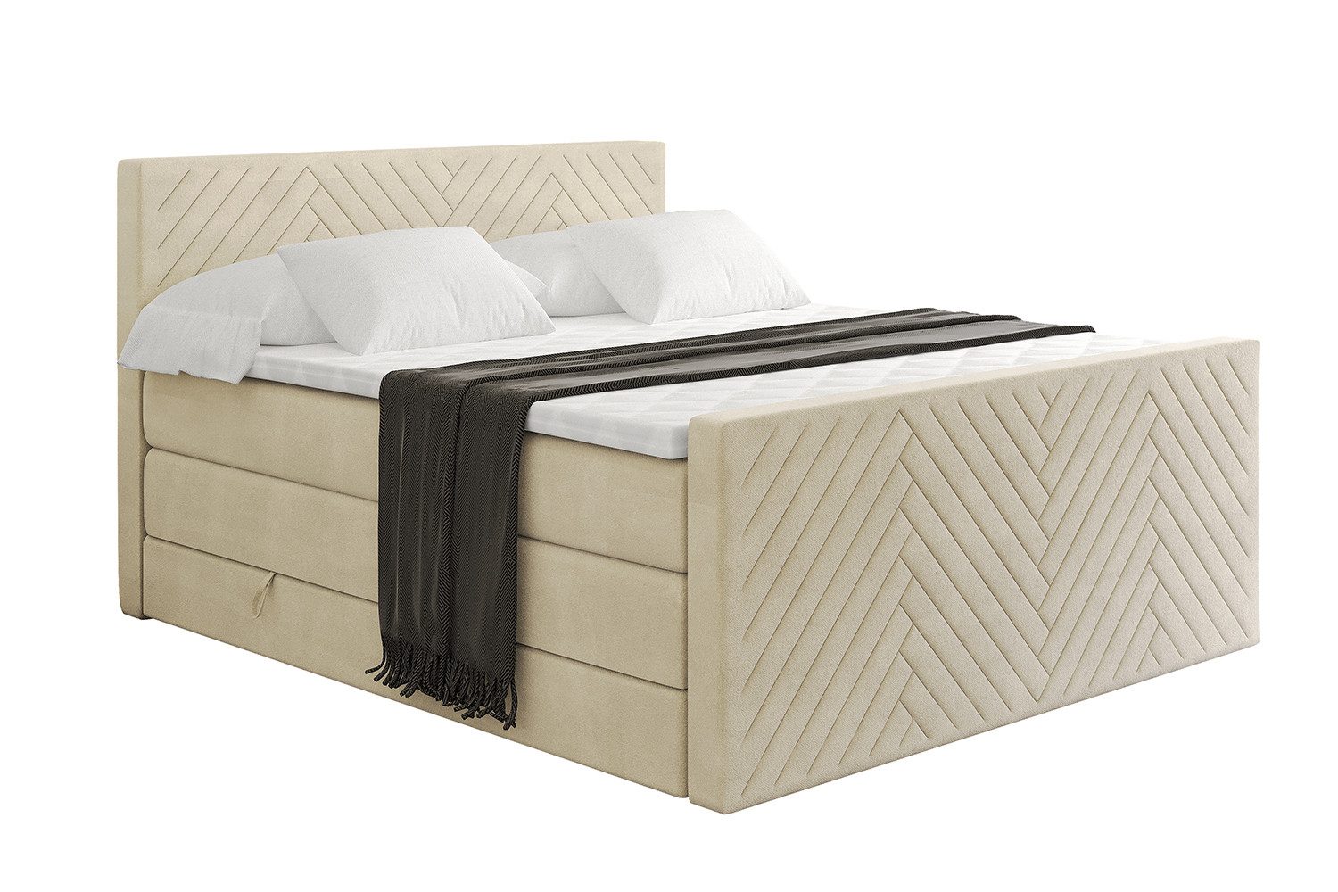 ALTDECOR Boxspringbett VEXA-Z KING (Multipocket-Matratze H4, günstig online kaufen