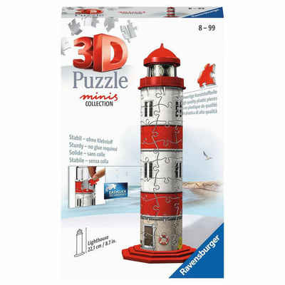 Ravensburger 3D-Puzzle Mini Leuchtturm 54 Teile, 54 Puzzleteile