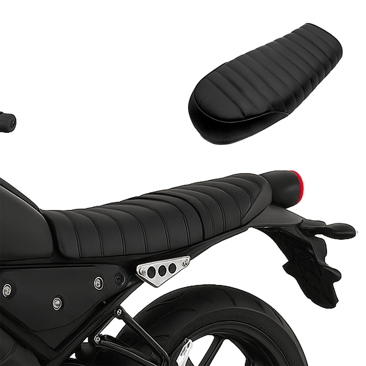 Craftride Sitzbank Sitzbank für Cafe-Racer oder Scrambler Umbau # Flat schwarz
