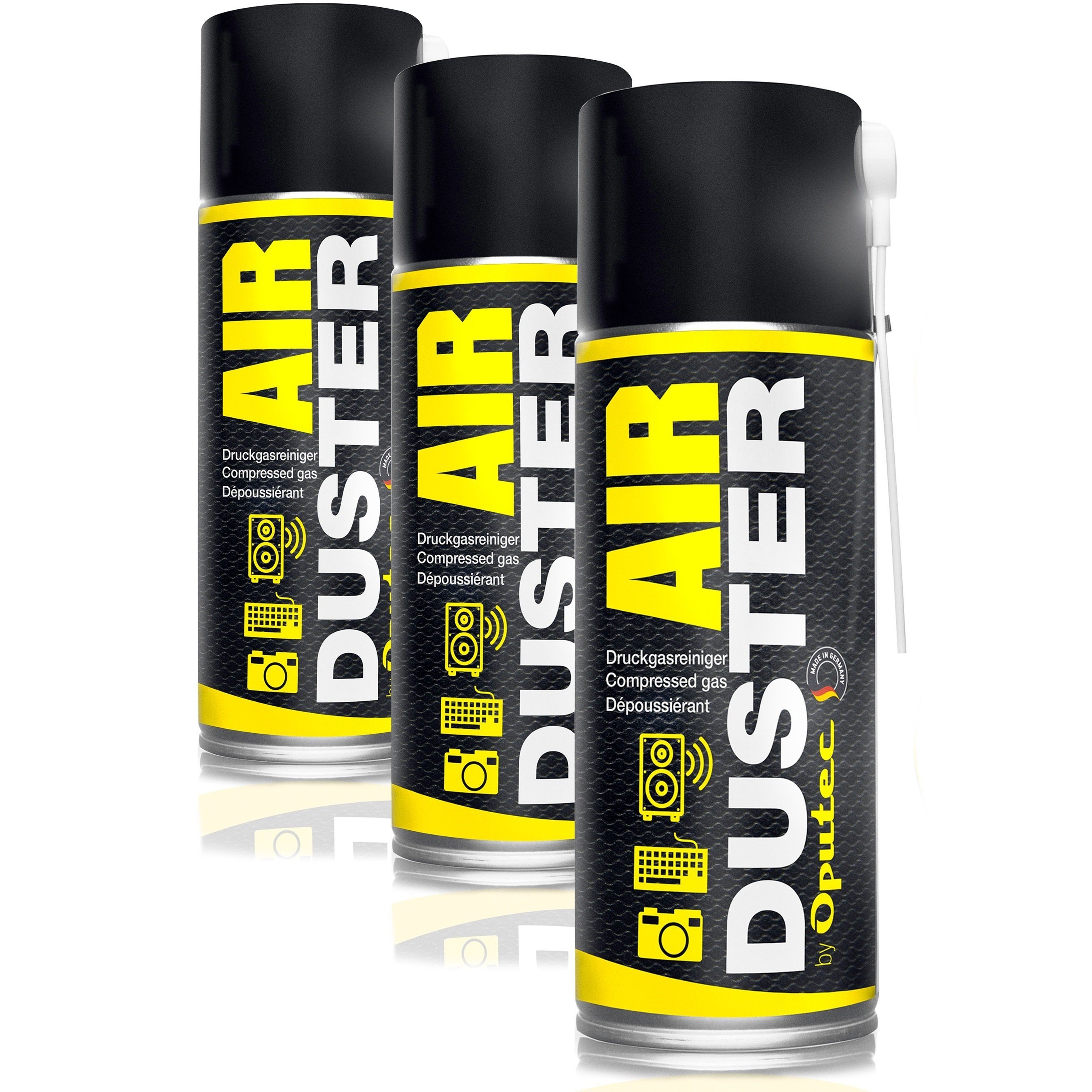 3 x 400ml Druckluftspray Air Duster Druckgasreiniger Tastatur Reiniger Druckluftreiniger