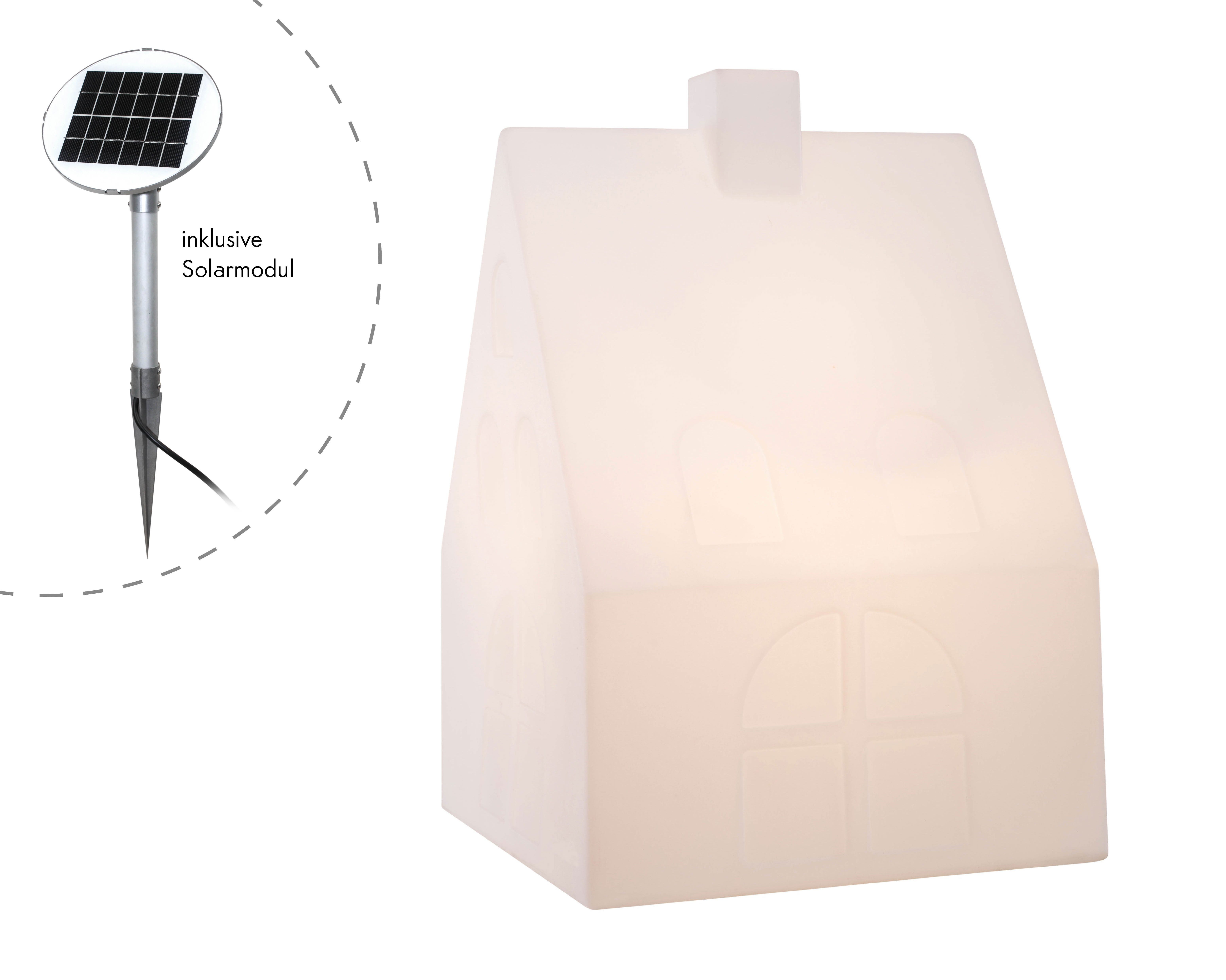 8 seasons design LED Dekoobjekt Shining House, Solar, LED fest integriert, Warmweiß, Made in Germany