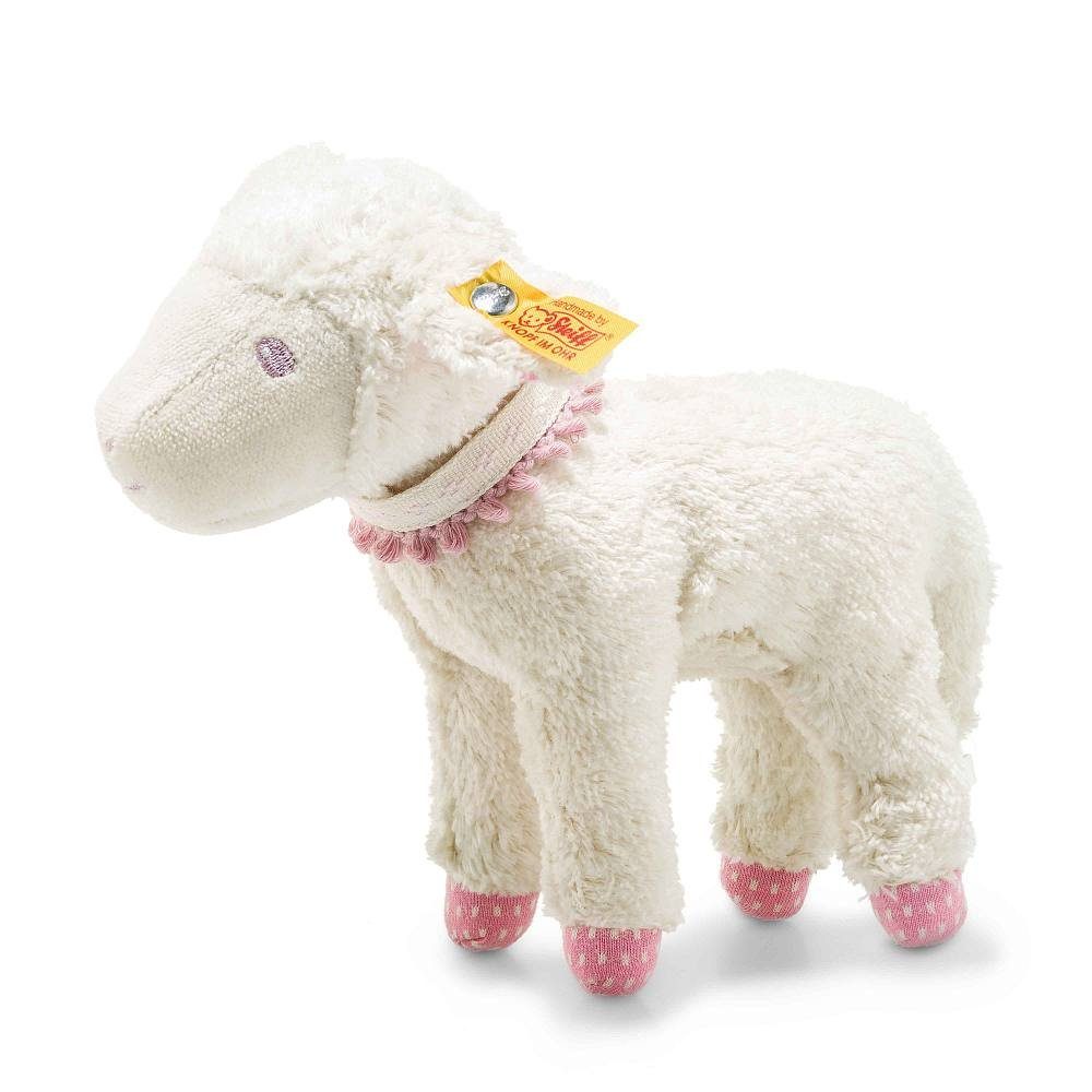 Steiff Kuscheltier Steiff 241970 Liena Lamm 18cm rosa weiss Lämmchen Baby