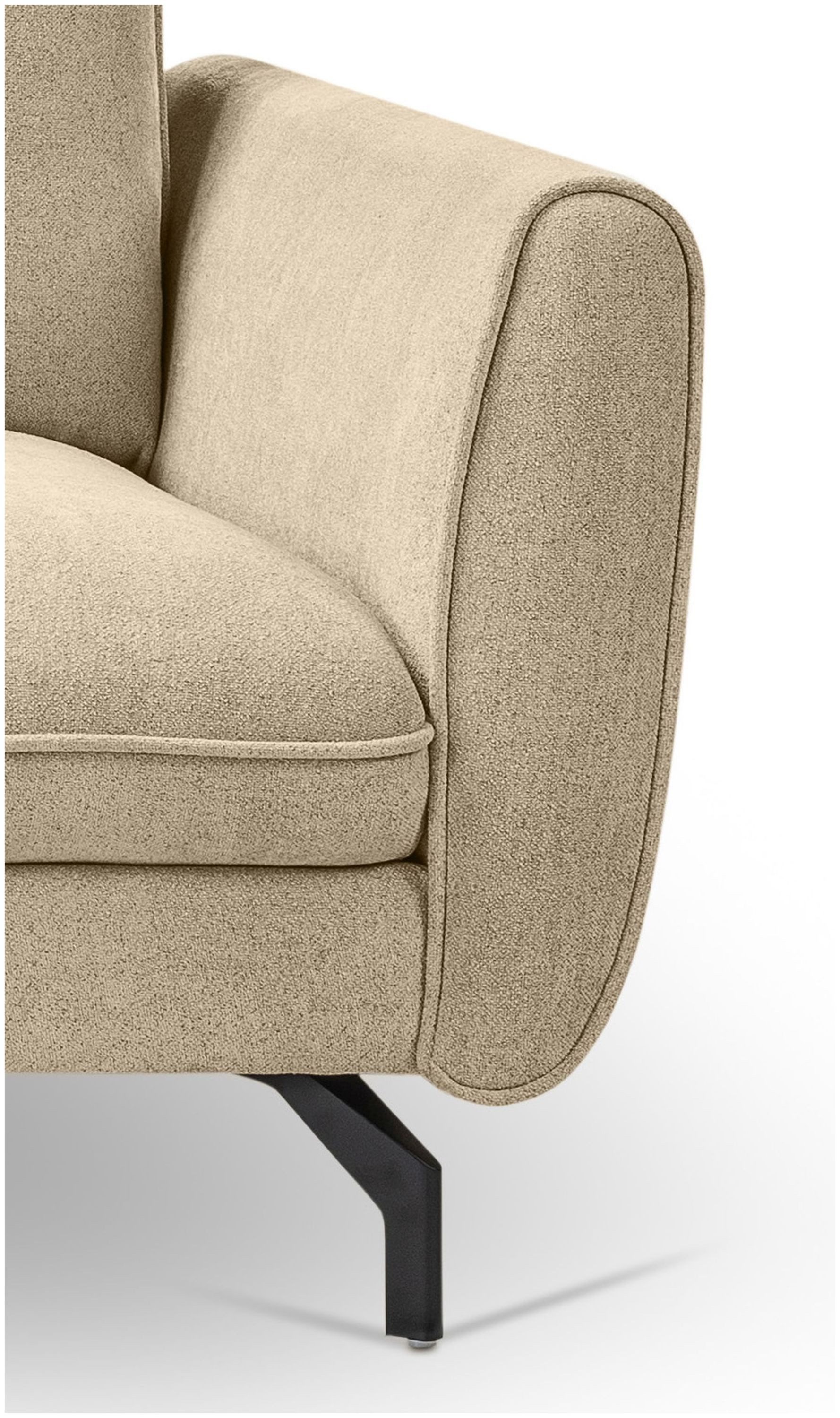 xonox.home Ecksofa, in L-Form Recamiere links aus Webstoff in beige B/H/T: 259x87x165cm