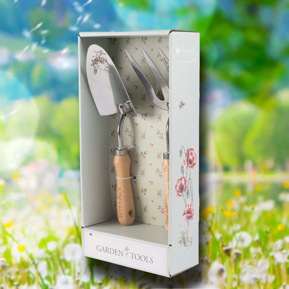 Wrendale Pflanzkelle Wrendale Designs 2er Set Garten-Harke und Schaufel, ca. 32 cm H, (Harke&Schaufel je 1 St)