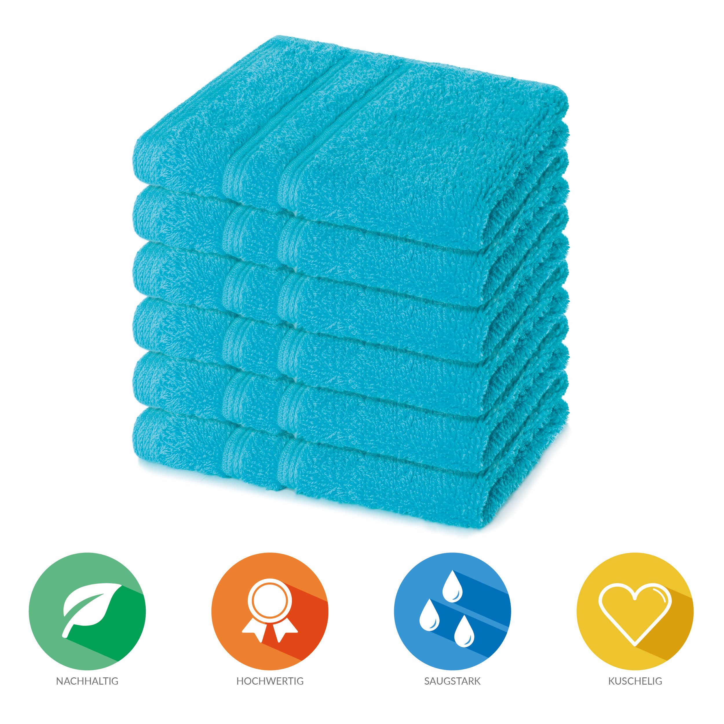 Lavea Seiftuch Bali Seiftücher, Waschlappen Frottee 30x30 cm, Weiches Bio-B günstig online kaufen