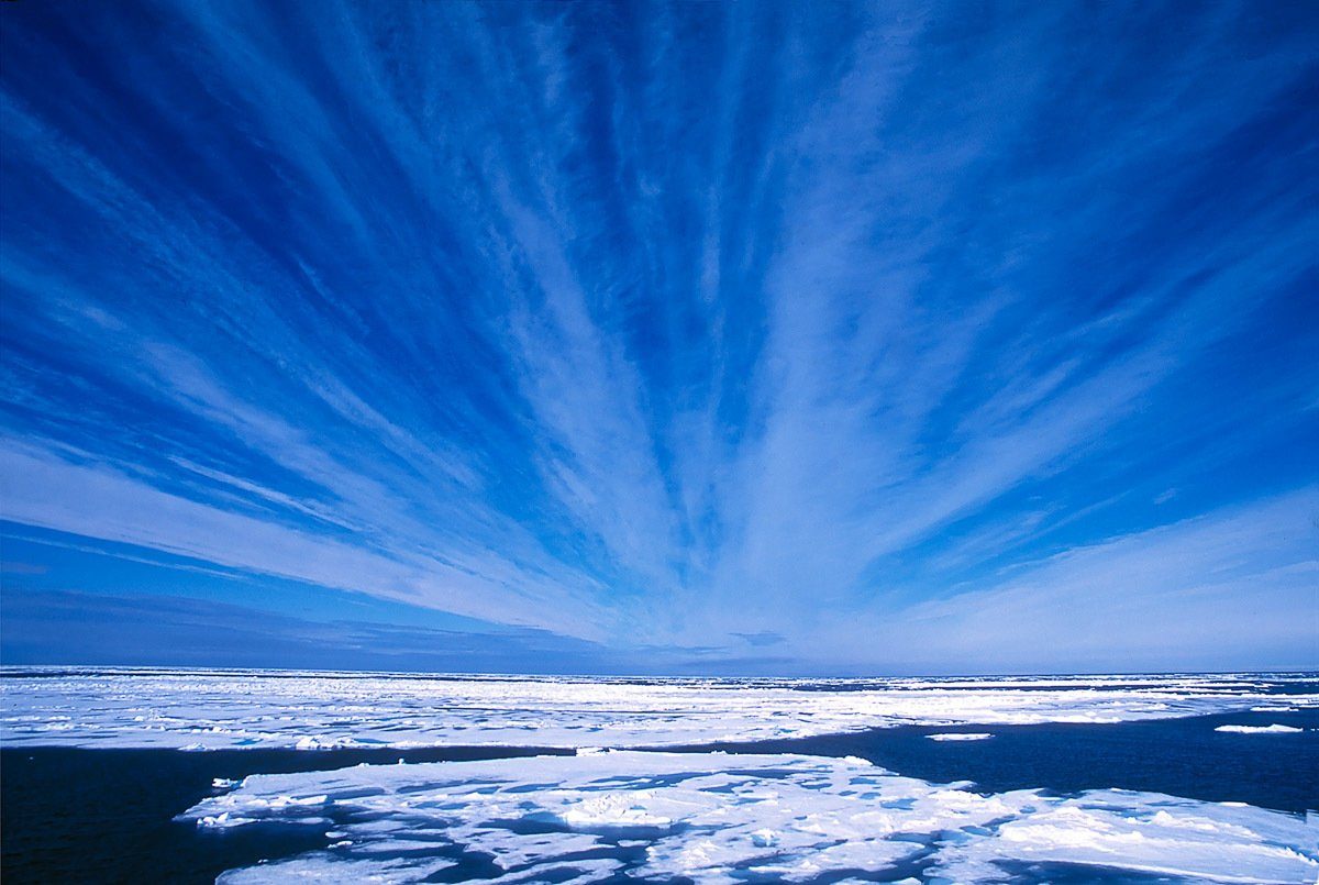 Papermoon Fototapete Arktischer Himmel